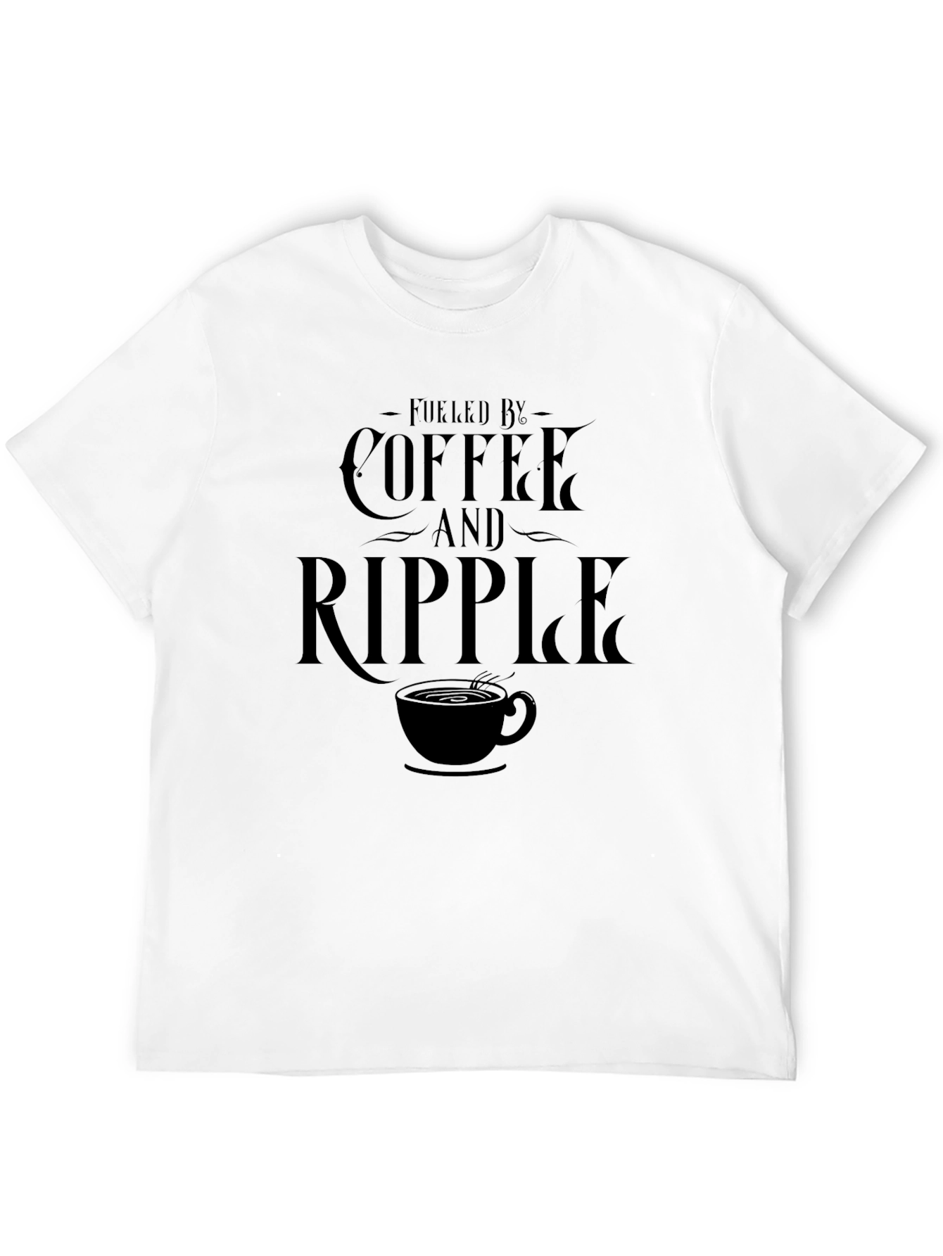 Fueled by Coffee and Ripple Graphic T-Shirt