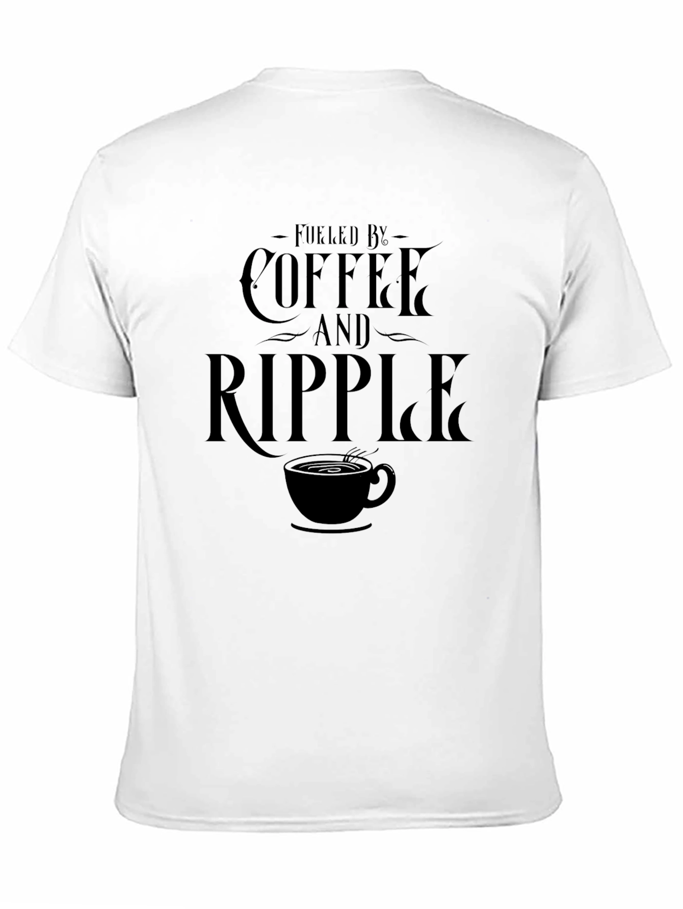 Fueled by Coffee and Ripple Graphic T-Shirt