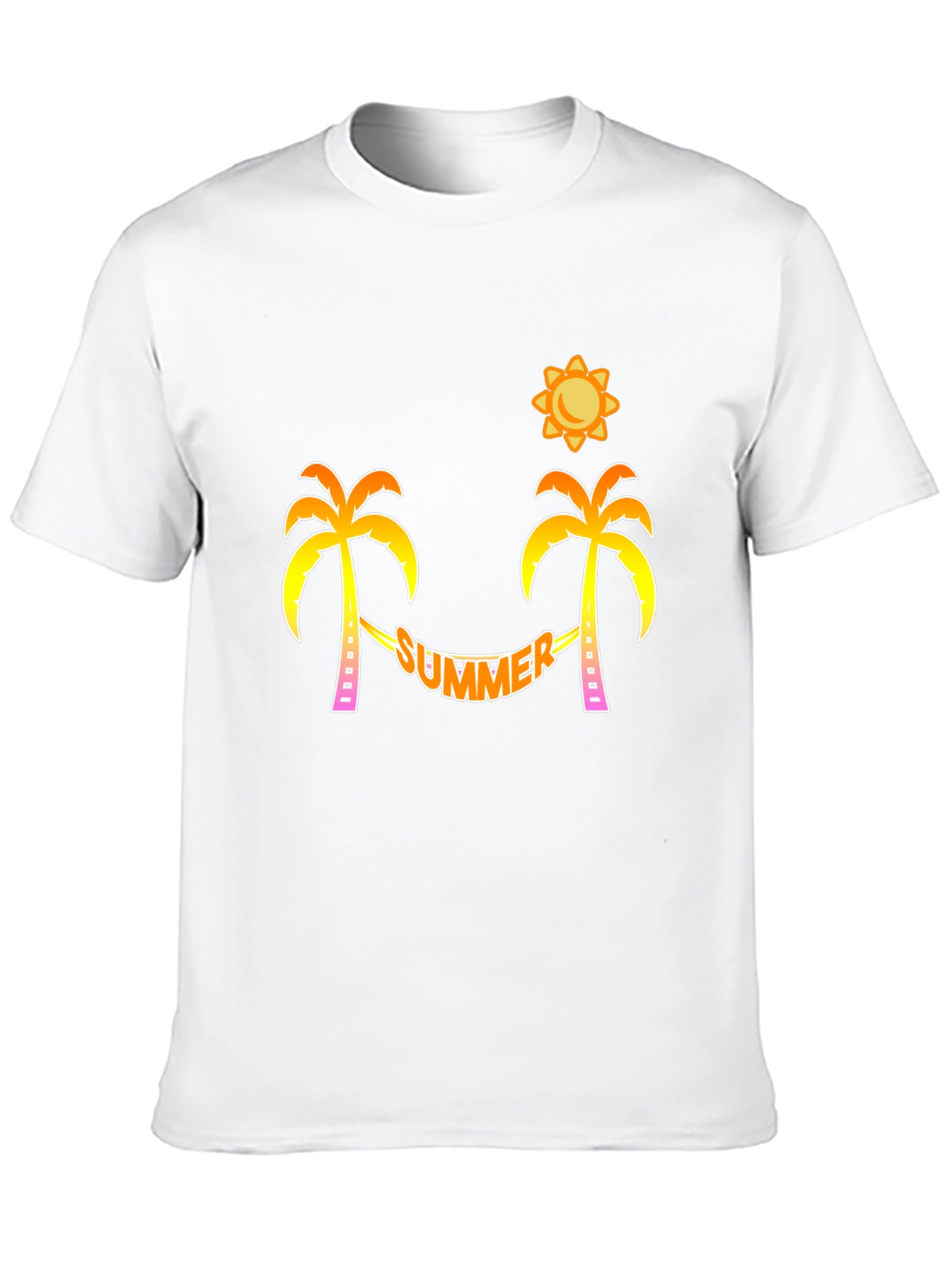 Summer Beach Palm Tree Graphic Tee