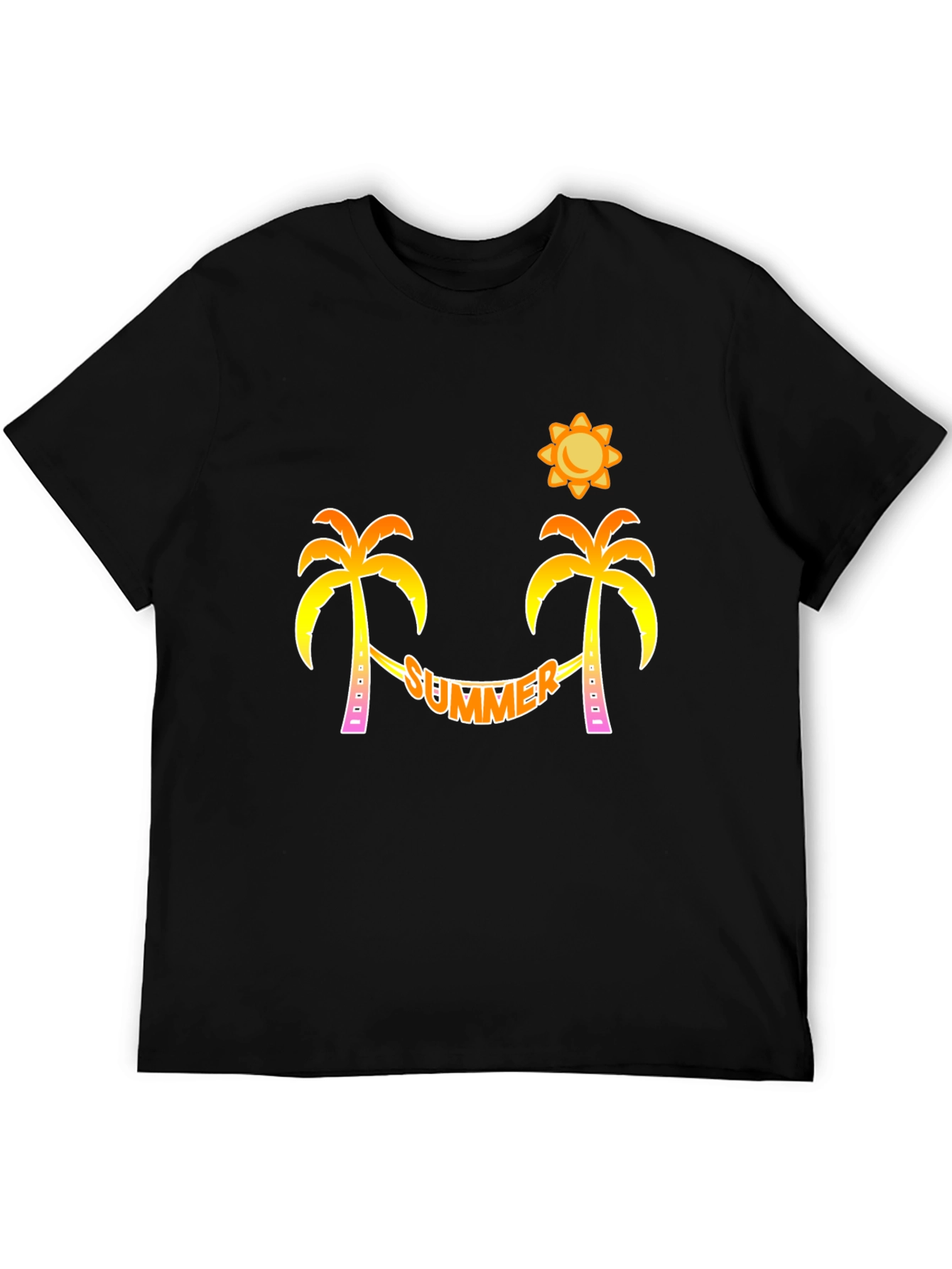 Summer Beach Palm Tree Graphic Tee