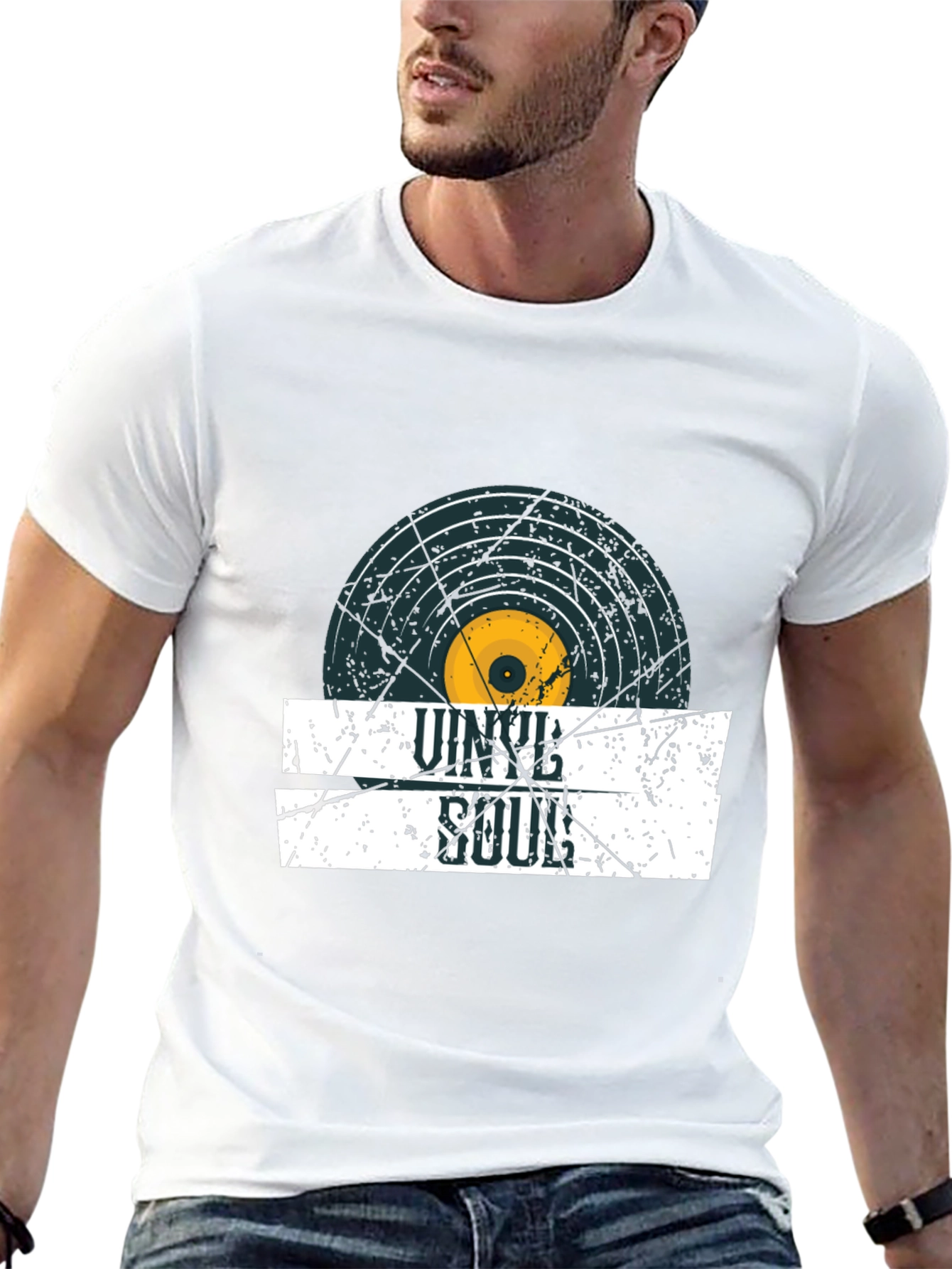Vinyl Soul Graphic Tee - Retro Music Lover T-Shirt