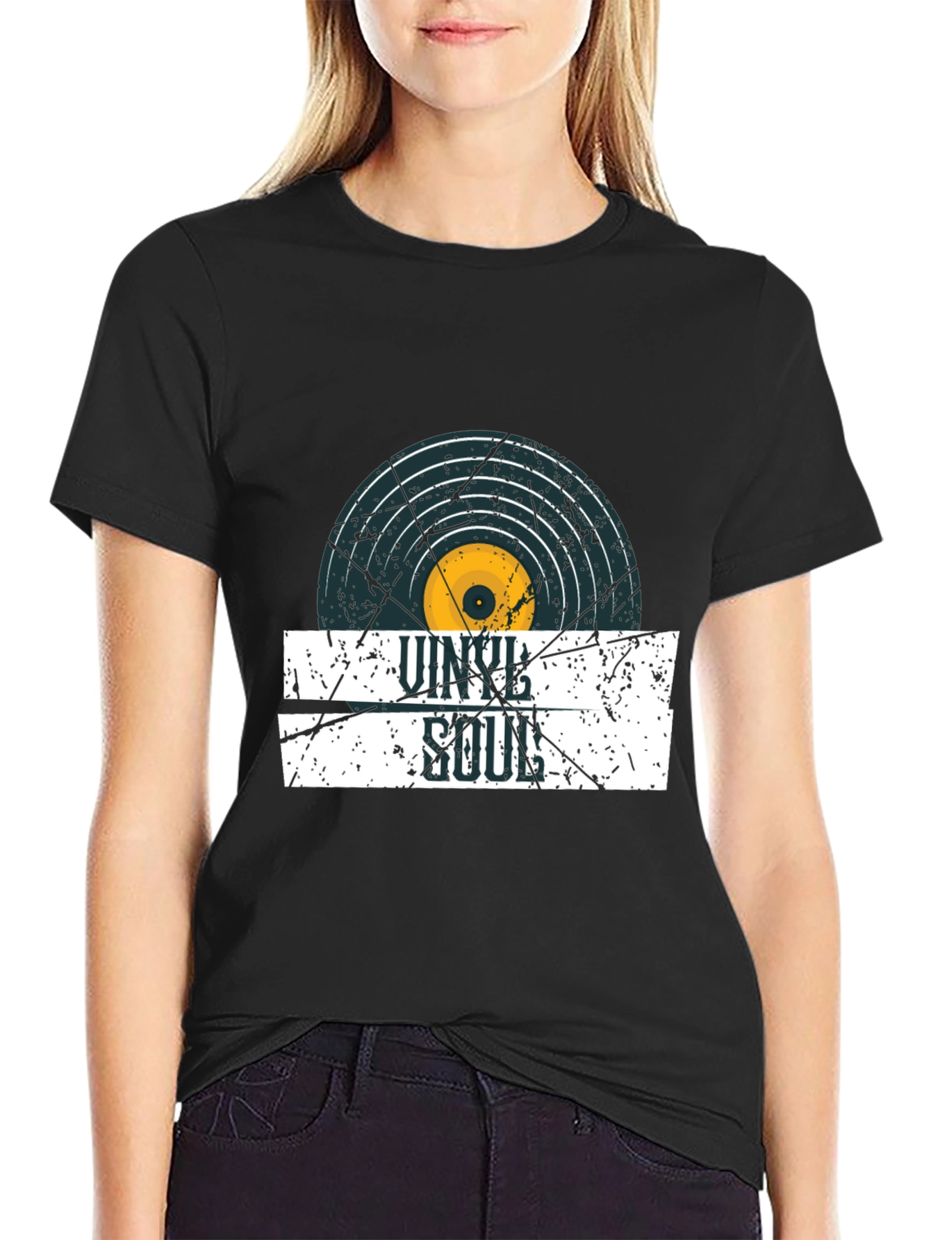 Vinyl Soul Graphic Tee - Retro Music Lover T-Shirt