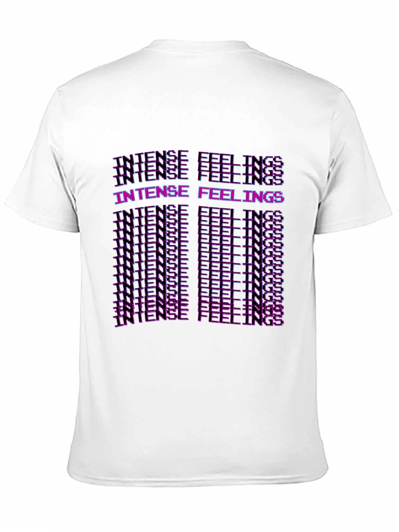 Intense Feelings Graphic Print Black T-Shirt