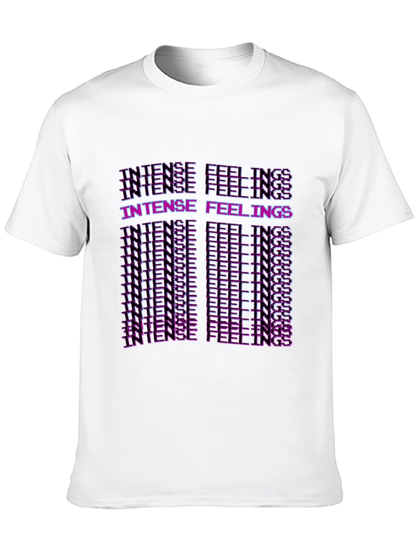 Intense Feelings Graphic Print Black T-Shirt
