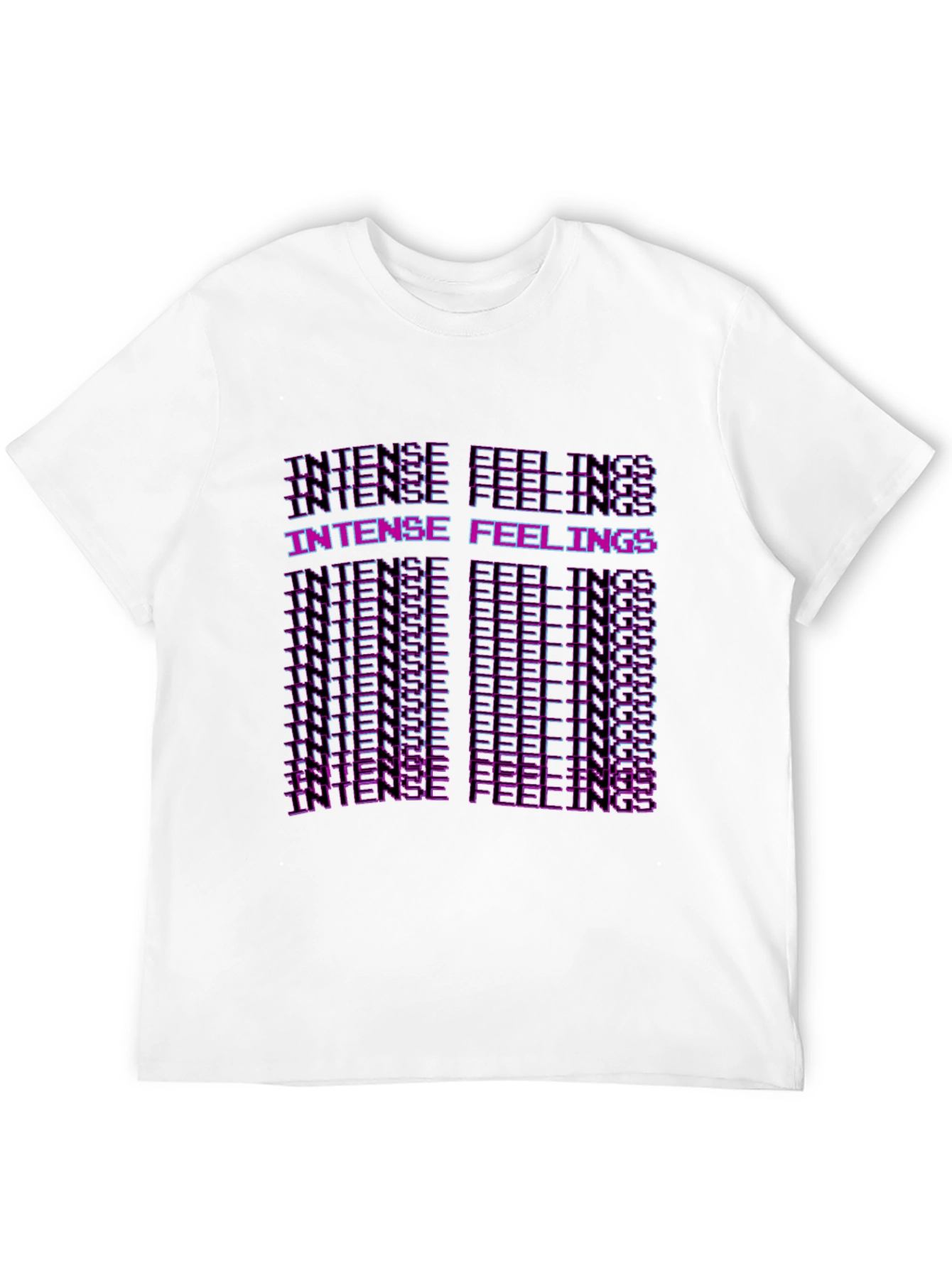 Intense Feelings Graphic Print Black T-Shirt