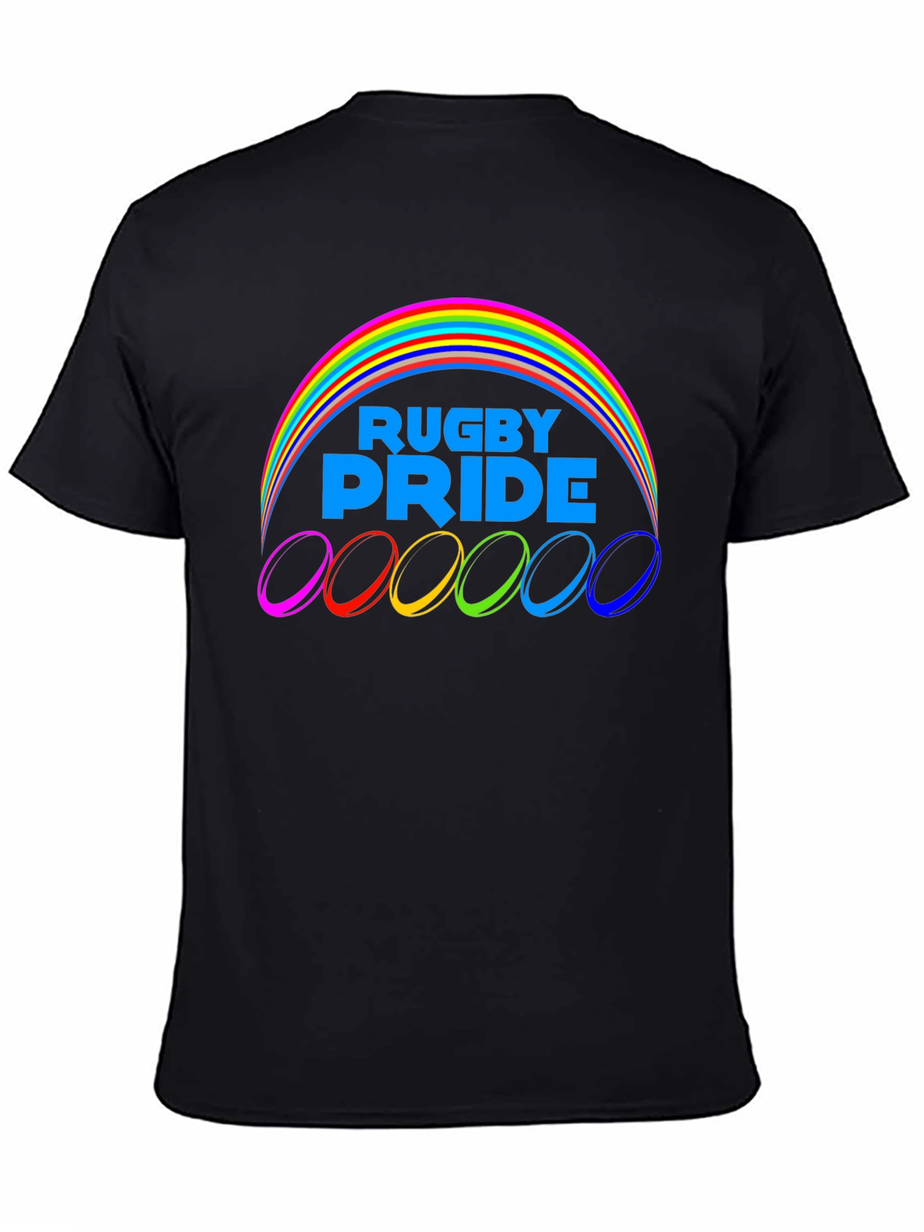 Rugby Pride T-Shirt - Rainbow Design