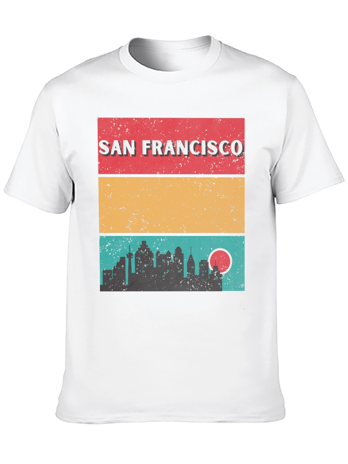 San Francisco Skyline Retro T-Shirt