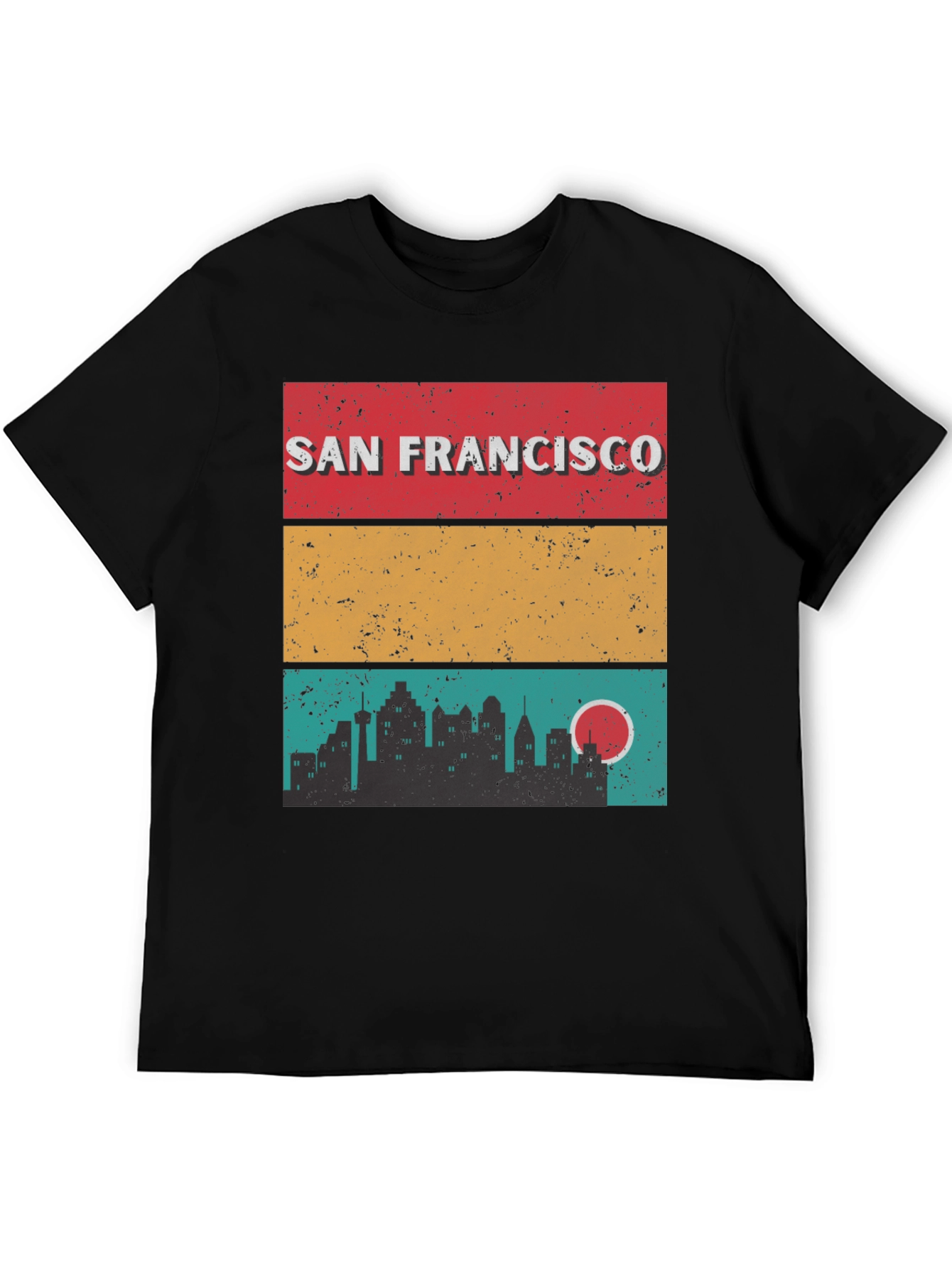 San Francisco Skyline Retro T-Shirt