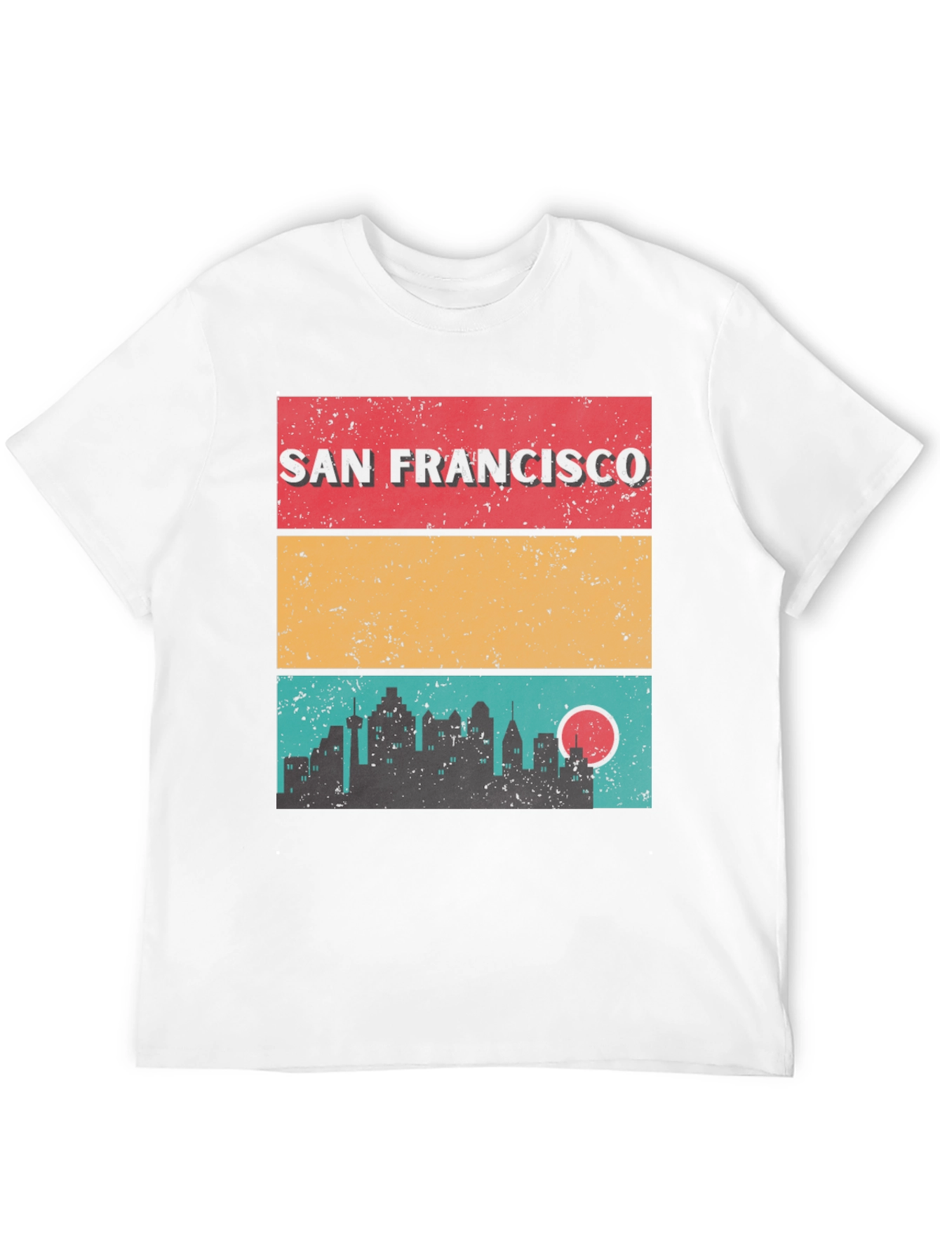 San Francisco Skyline Retro T-Shirt