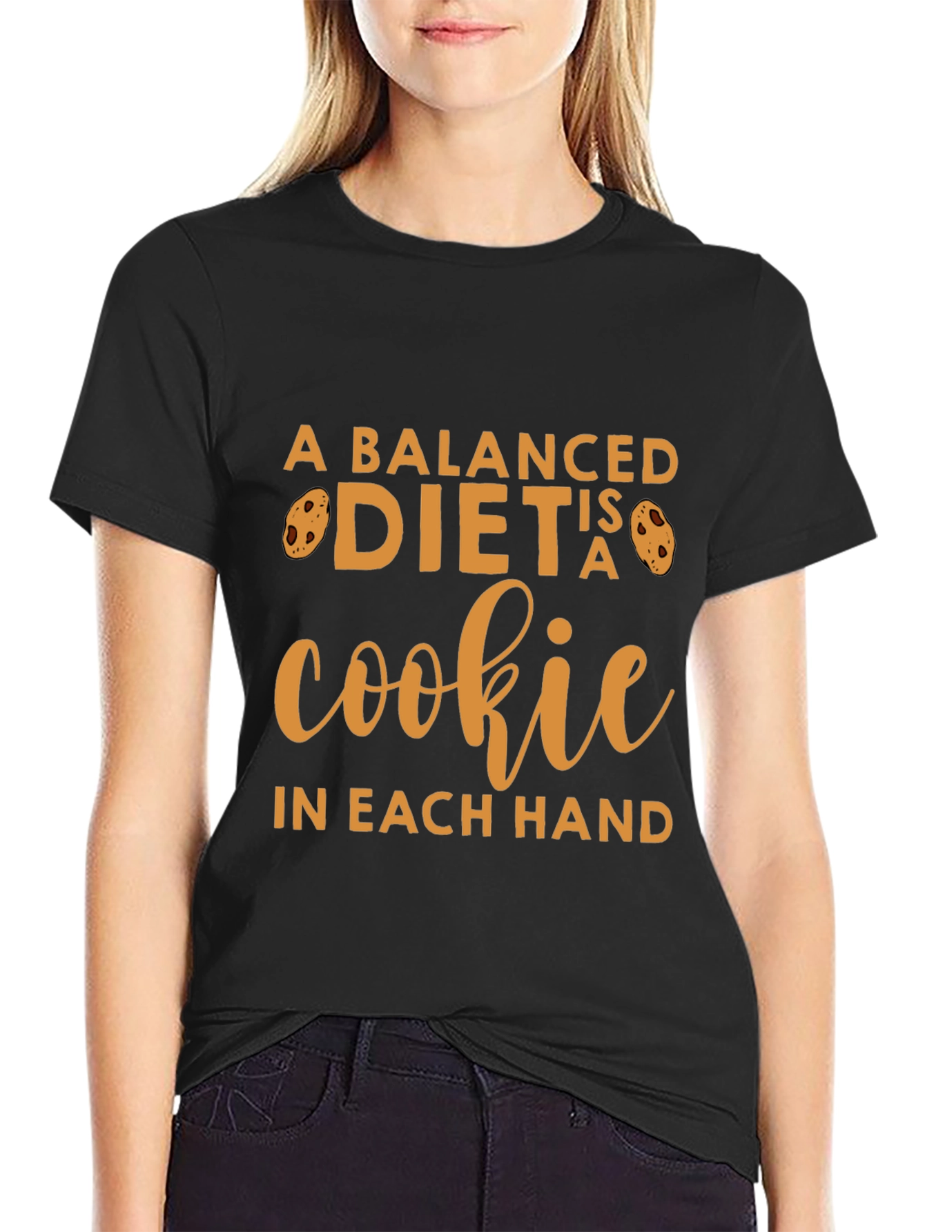 Funny Cookie Lover T-Shirt - Balanced Diet Design