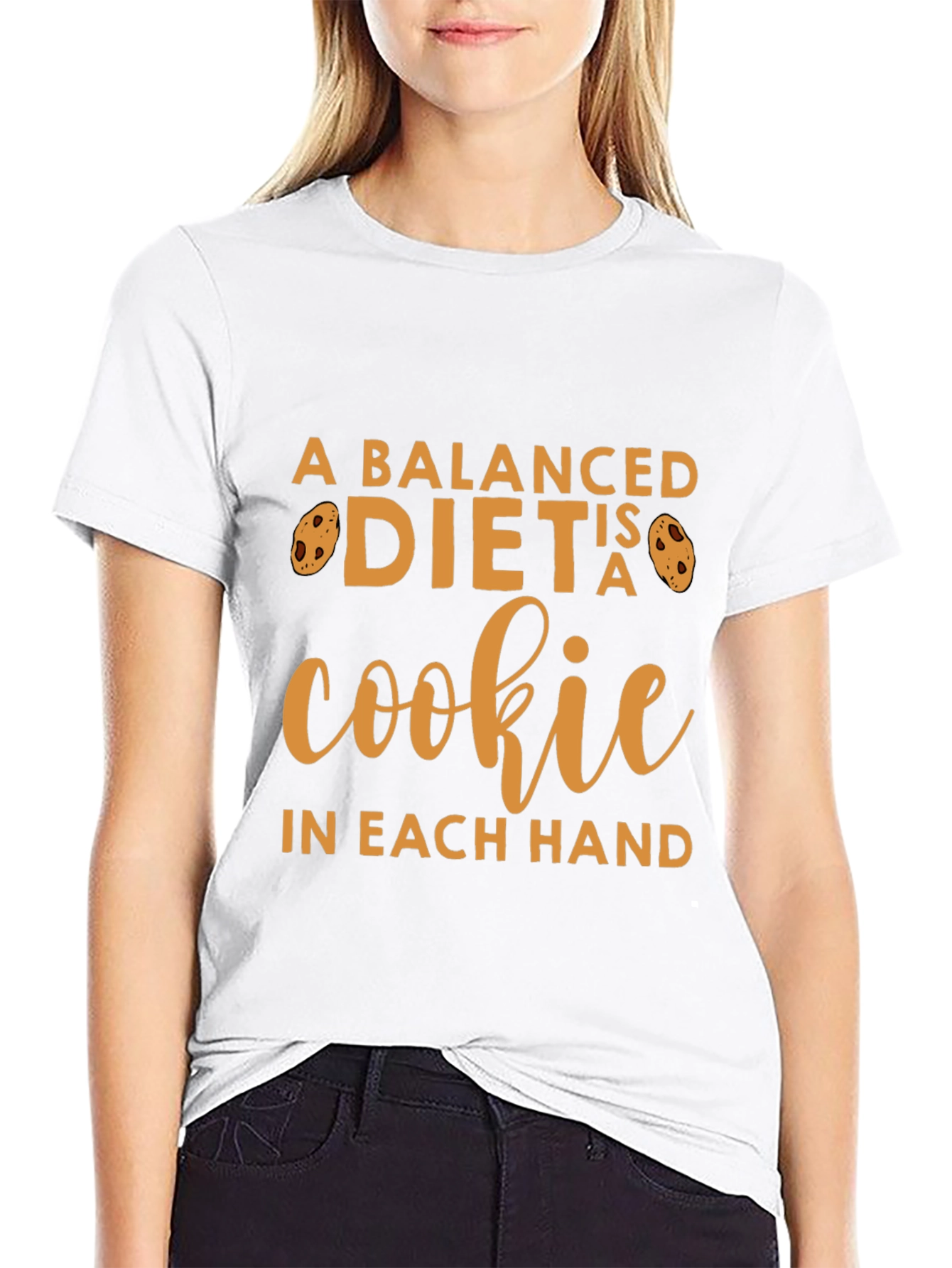 Funny Cookie Lover T-Shirt - Balanced Diet Design