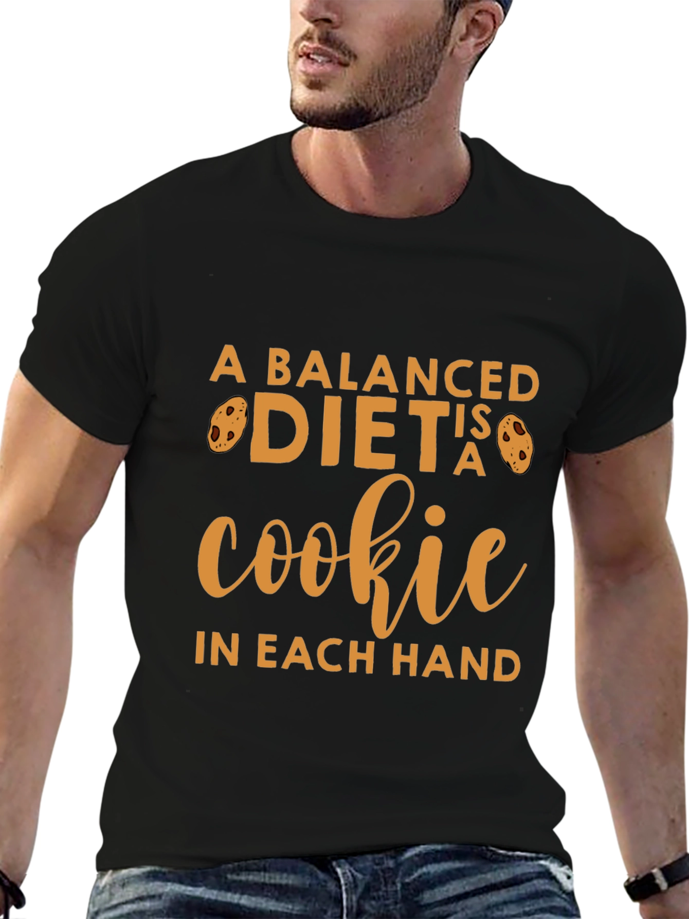 Funny Cookie Lover T-Shirt - Balanced Diet Design