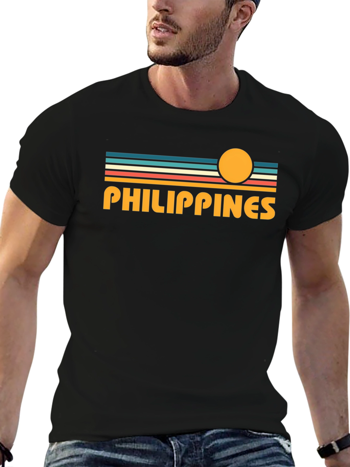 Philippines Retro Sunset T-Shirt