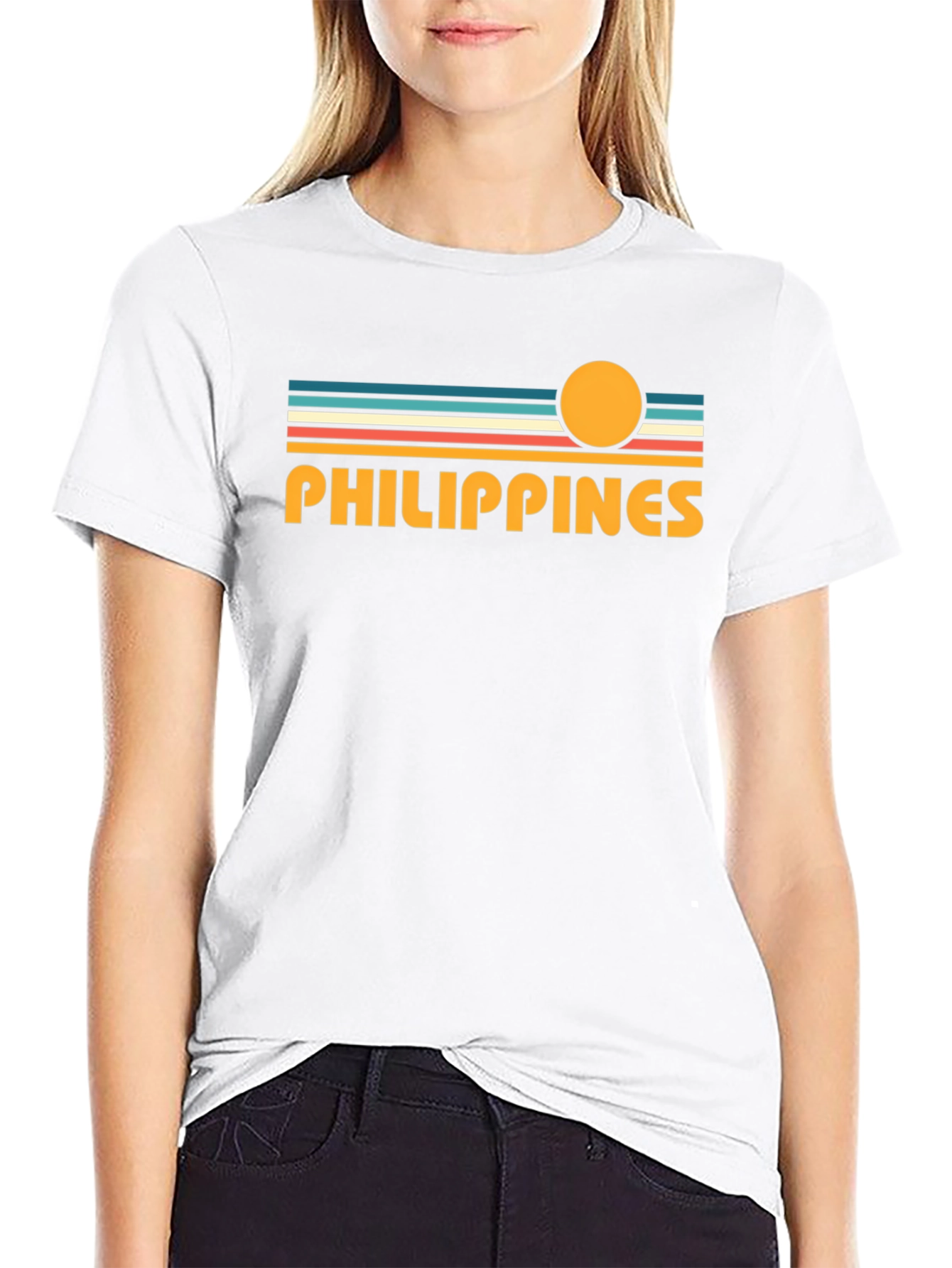Philippines Retro Sunset T-Shirt