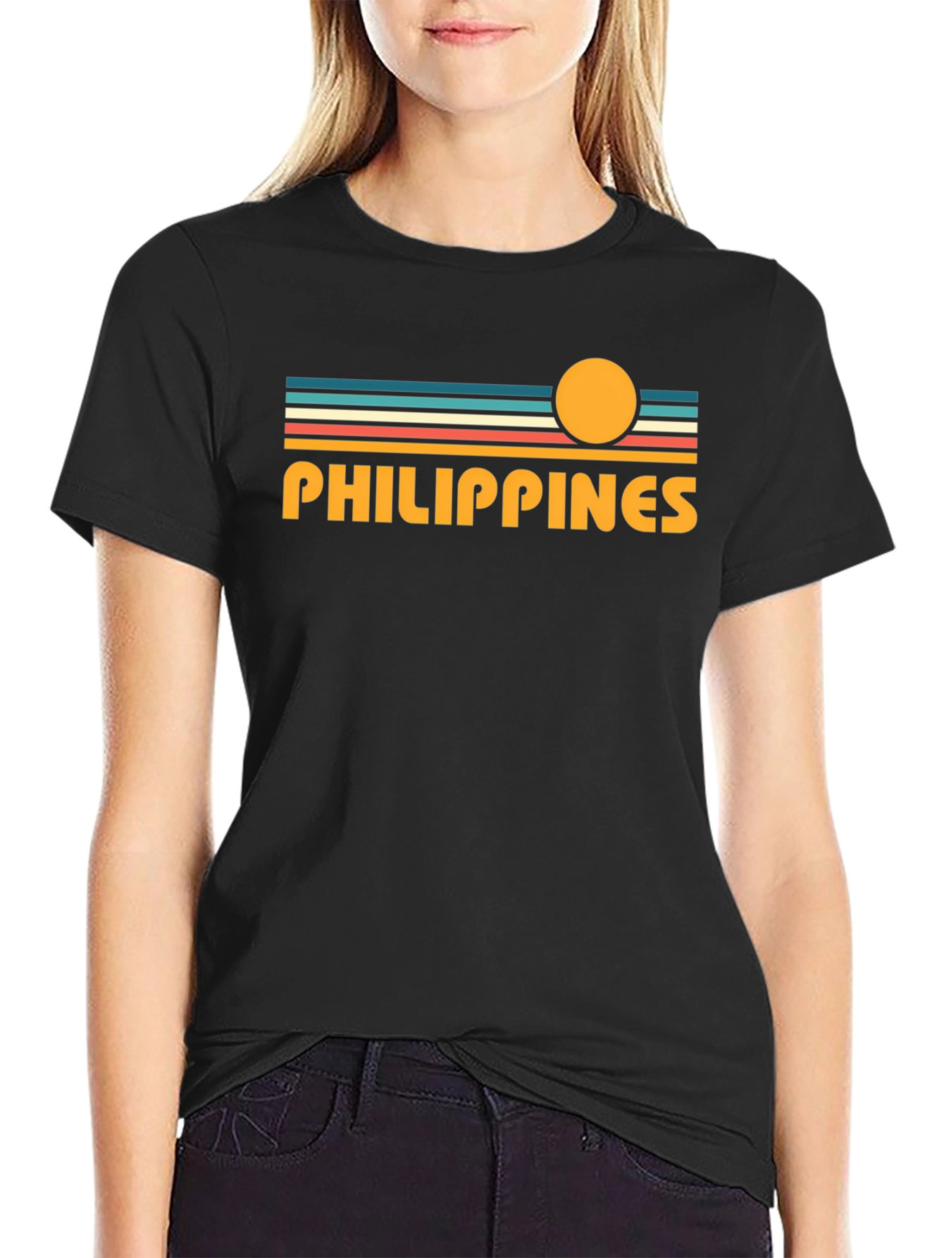 Philippines Retro Sunset T-Shirt