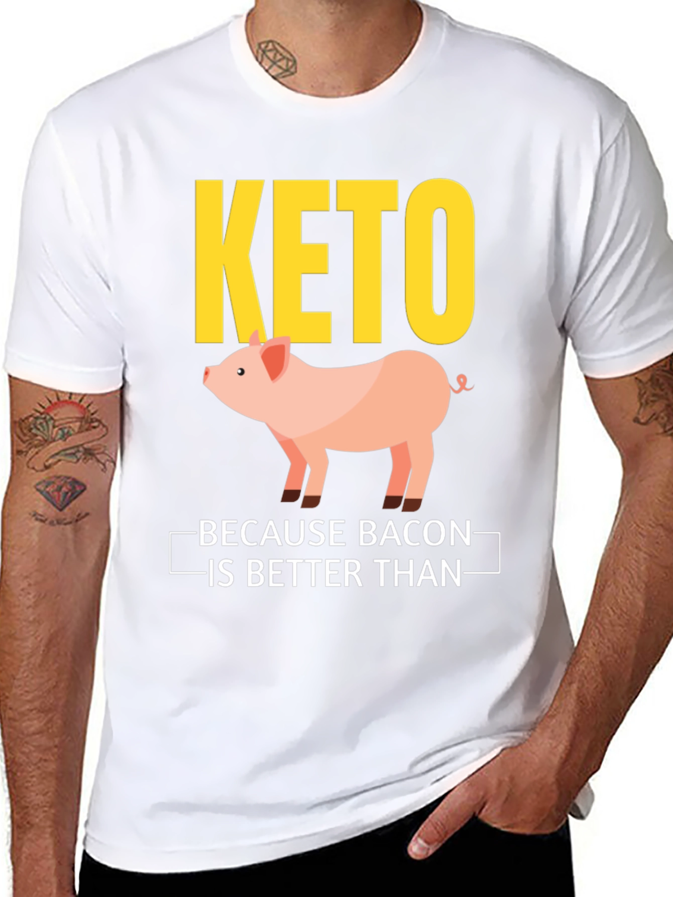 Keto Bacon T-Shirt - Funny Diet Tee