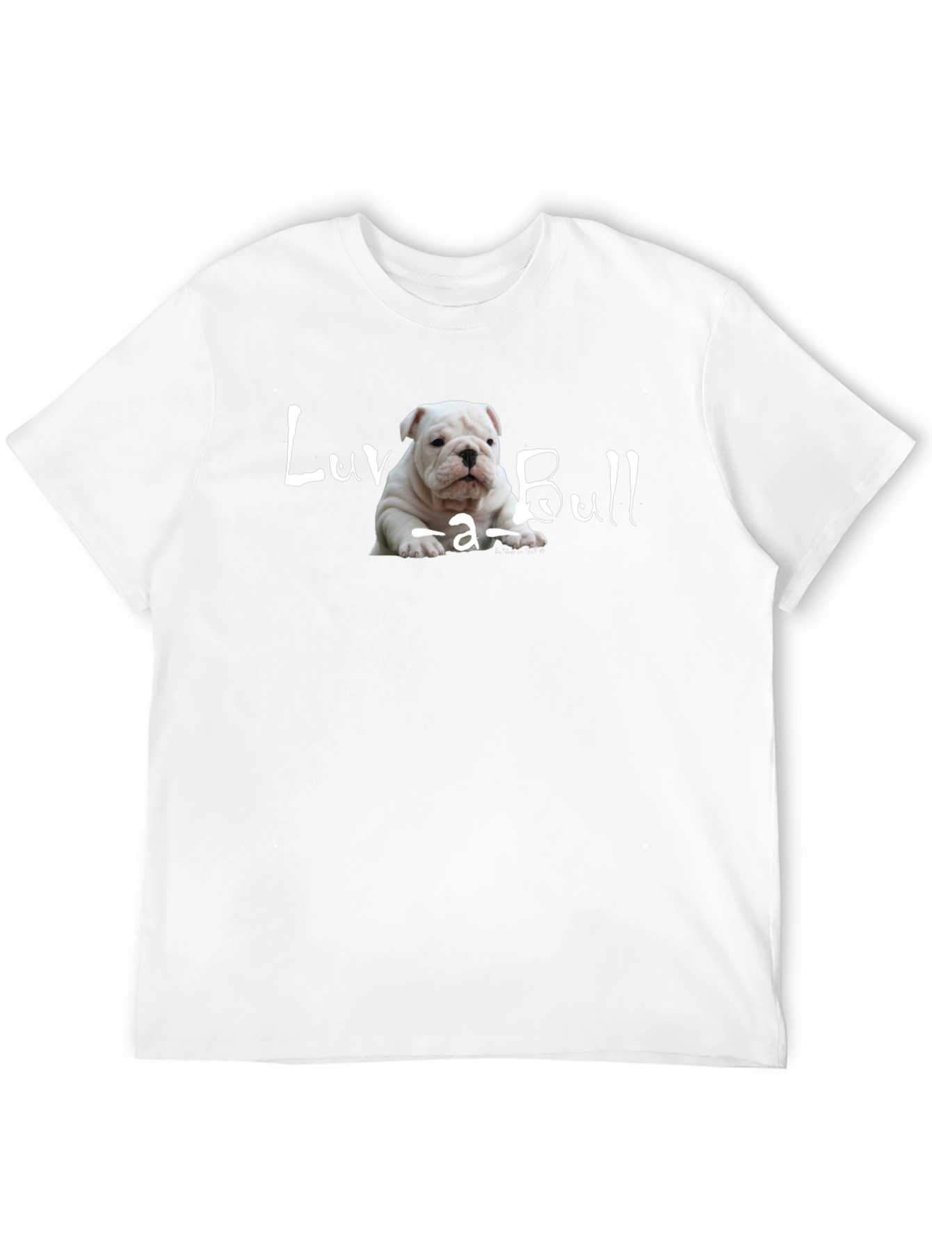 Luv-a-Bull Bulldog Puppy Black T-Shirt