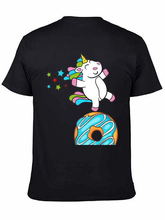Unicorn Donut Graphic T-Shirt - Fun & Stylish