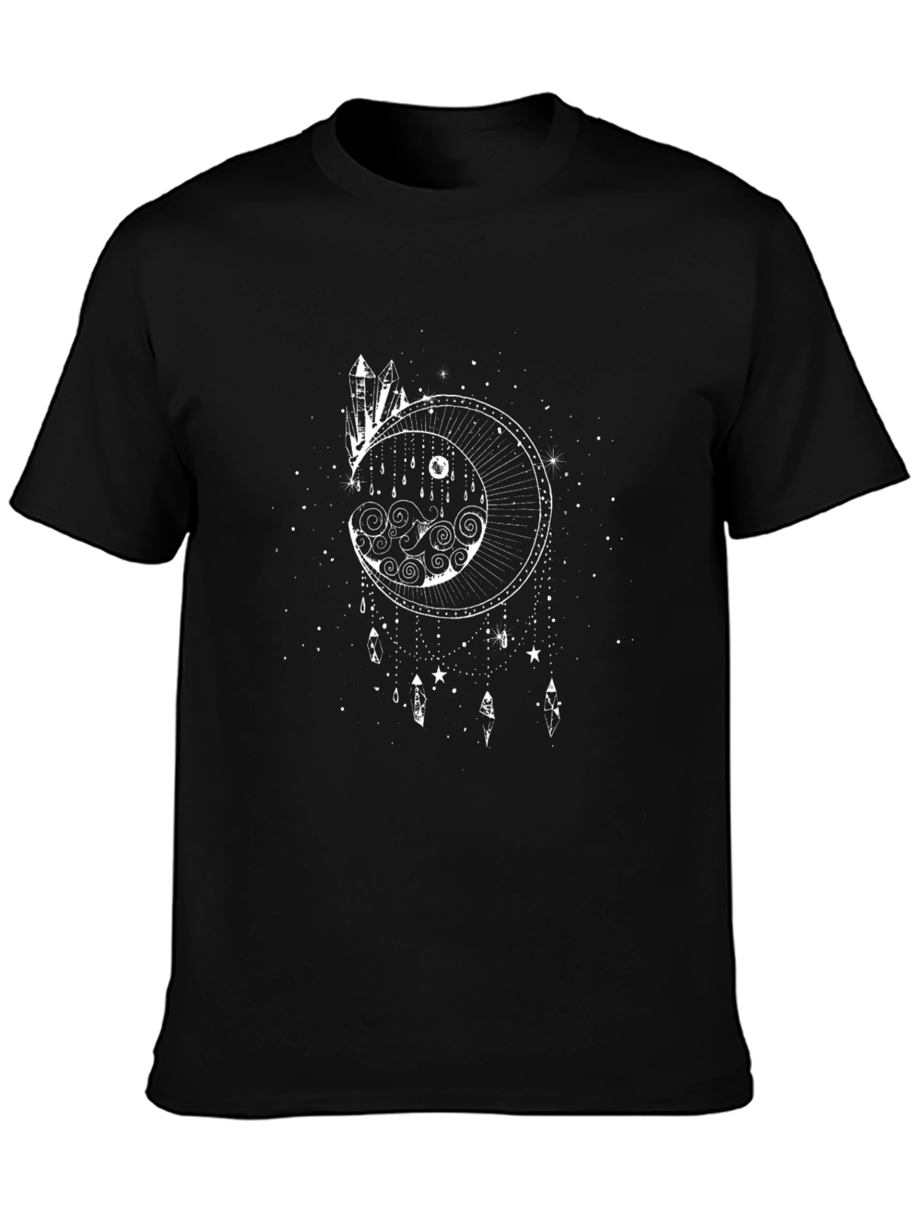 Mystic Moon Graphic Tee - Black T-Shirt
