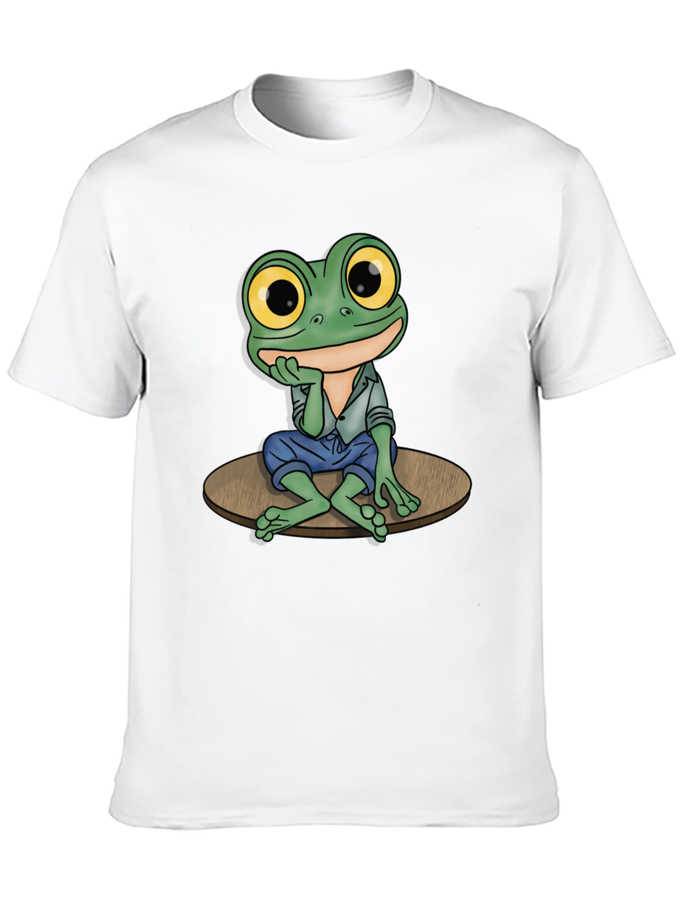 Frog Graphic Tee - Casual Black T-Shirt