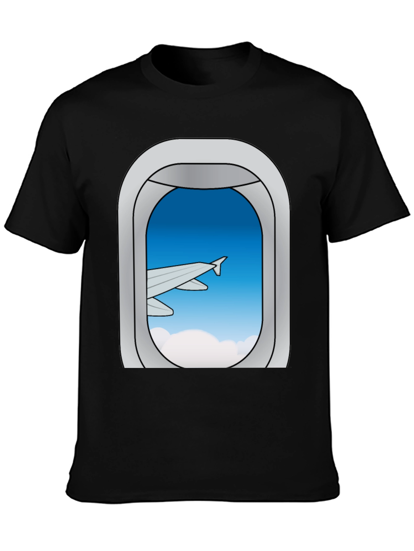 Airplane Window View Graphic Tee