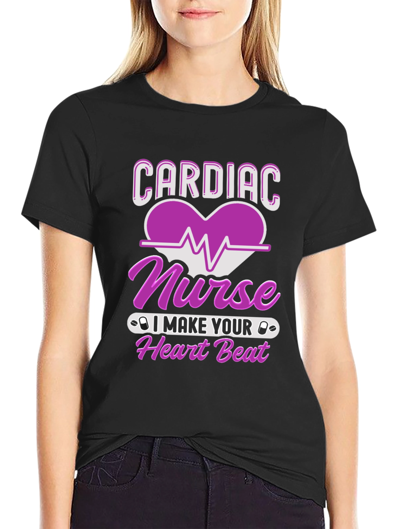 Cardiac Nurse Heartbeat T-Shirt