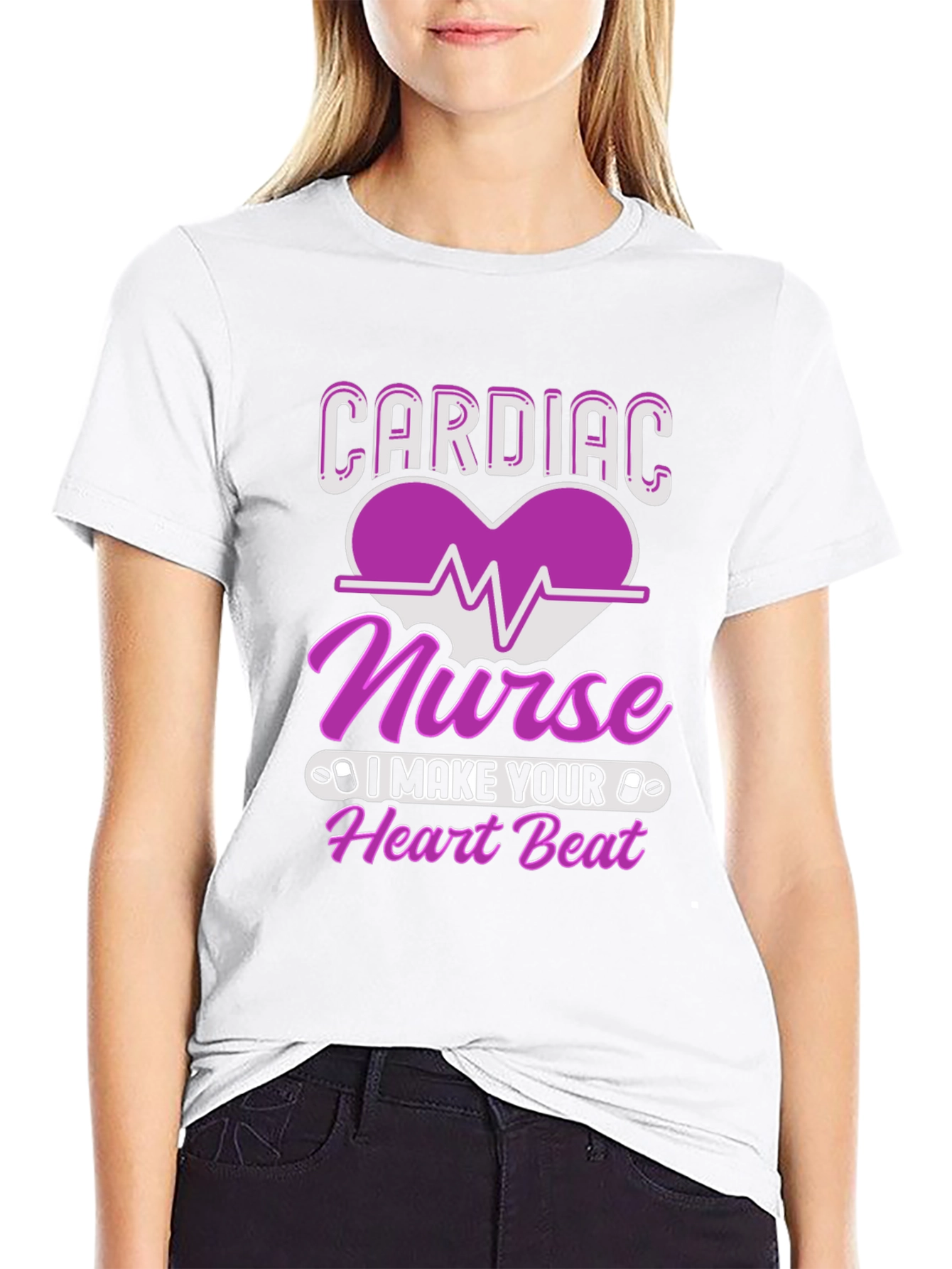 Cardiac Nurse Heartbeat T-Shirt
