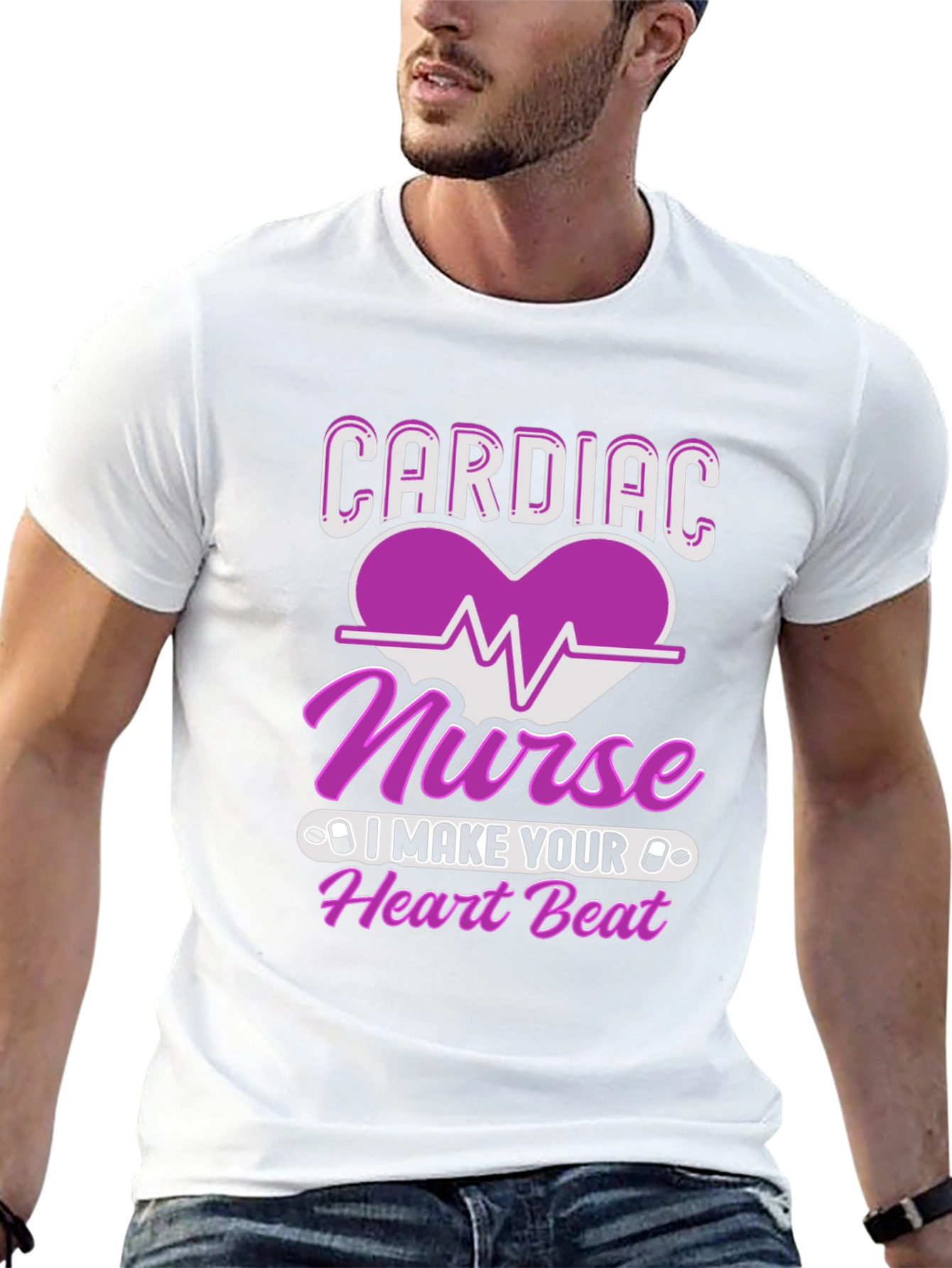 Cardiac Nurse Heartbeat T-Shirt