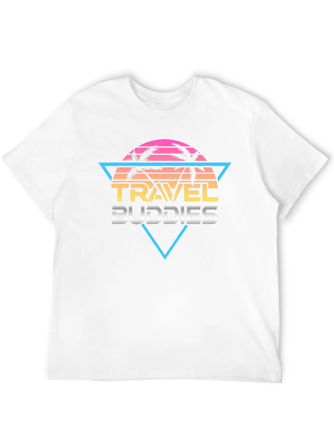 Travel Buddies Retro Graphic Tee - Black