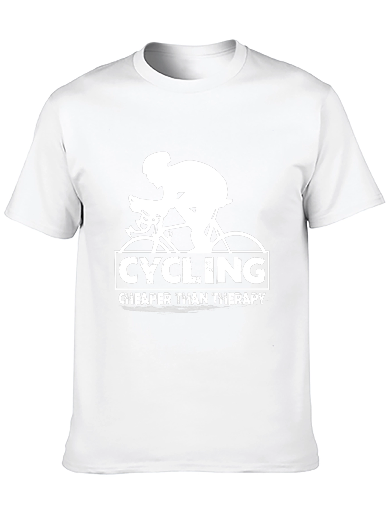 Cycling Cheaper Than Therapy Black T-Shirt