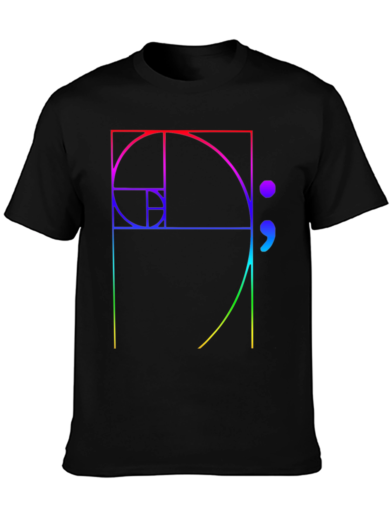 Golden Ratio Fibonacci Sequence Graphic Tee