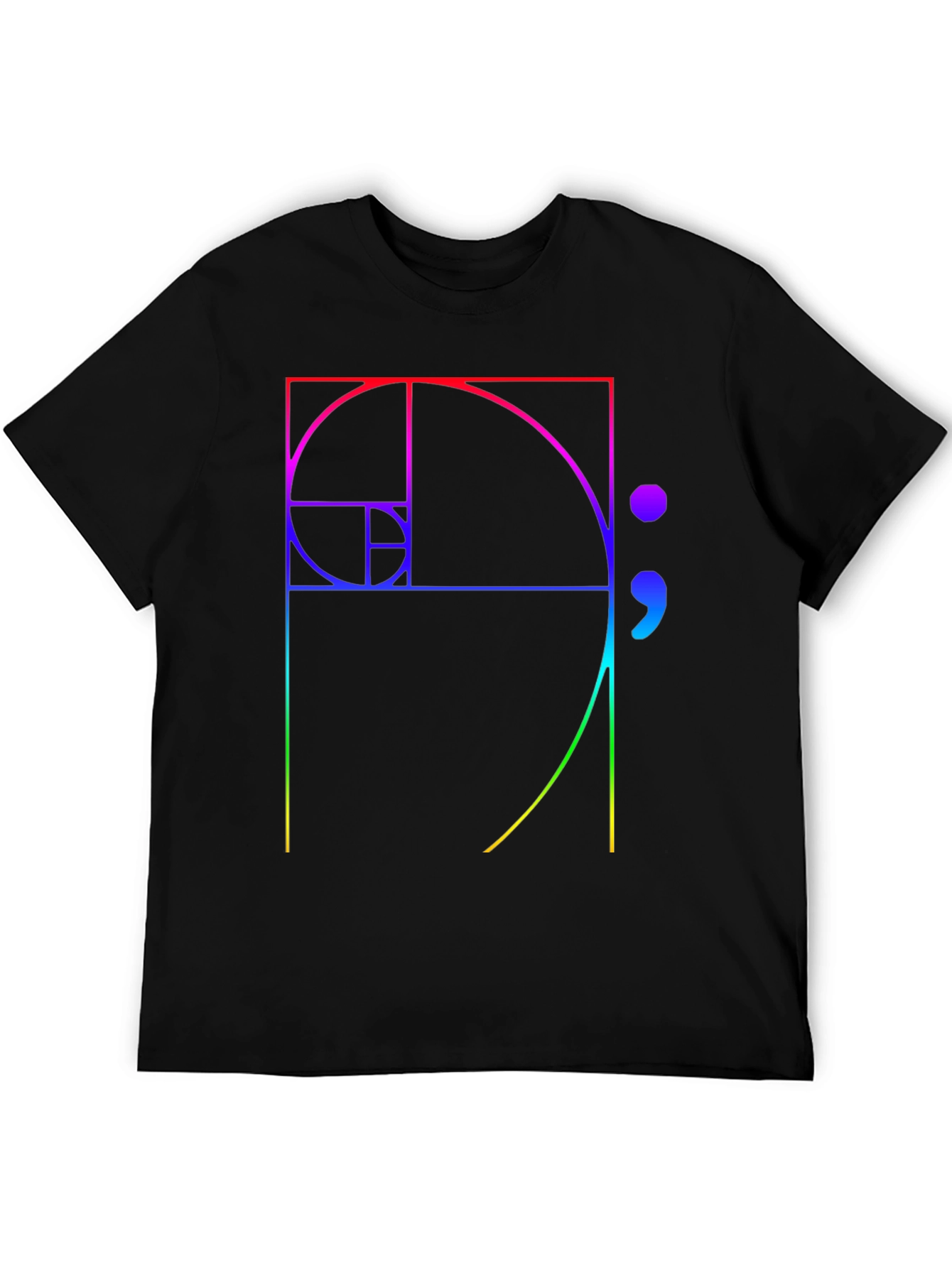 Golden Ratio Fibonacci Sequence Graphic Tee