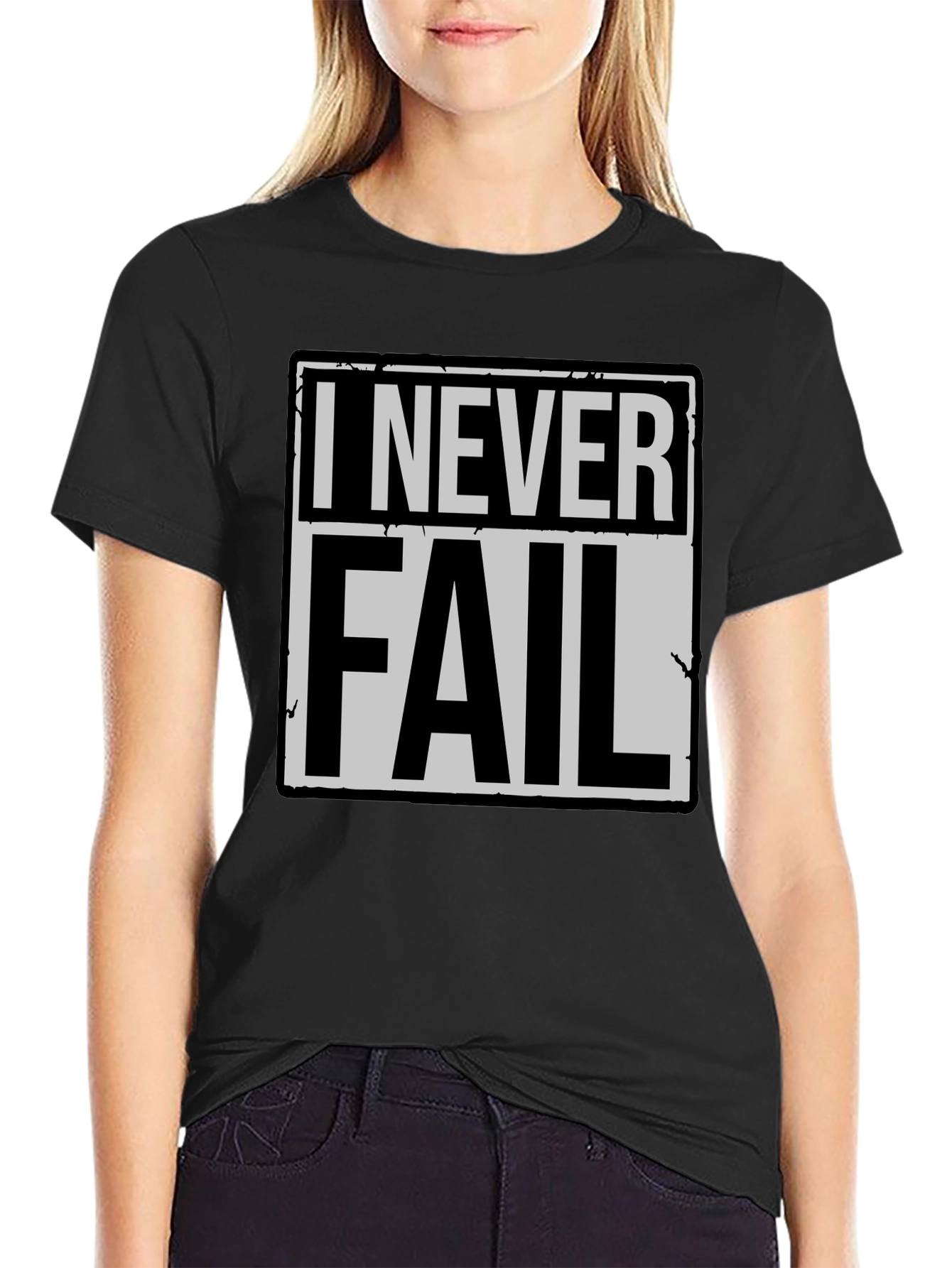 I Never Fail Graphic Tee - Bold Statement T-Shirt