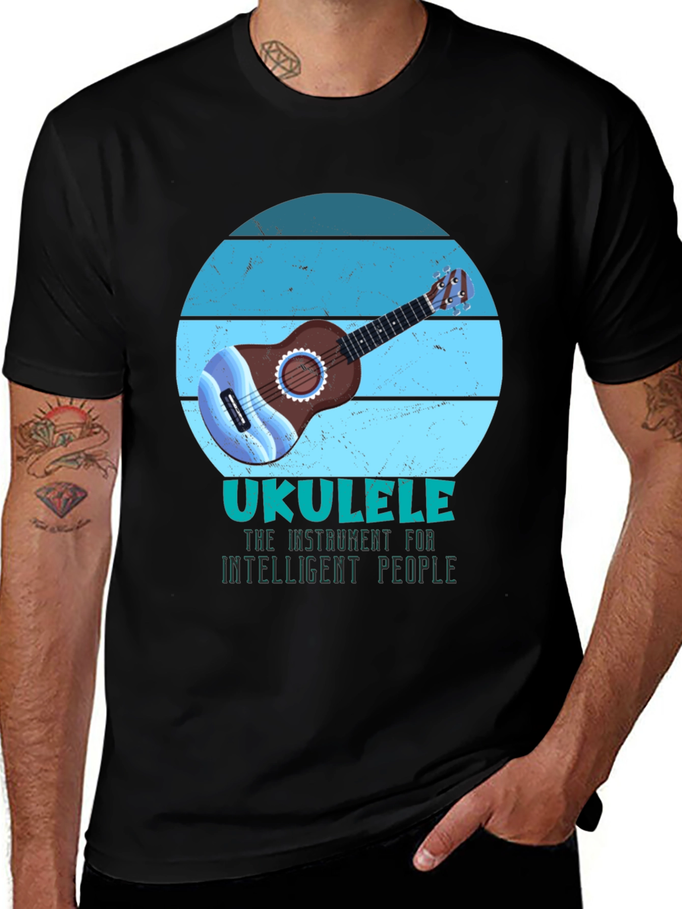Ukulele Intelligent People Graphic Tee