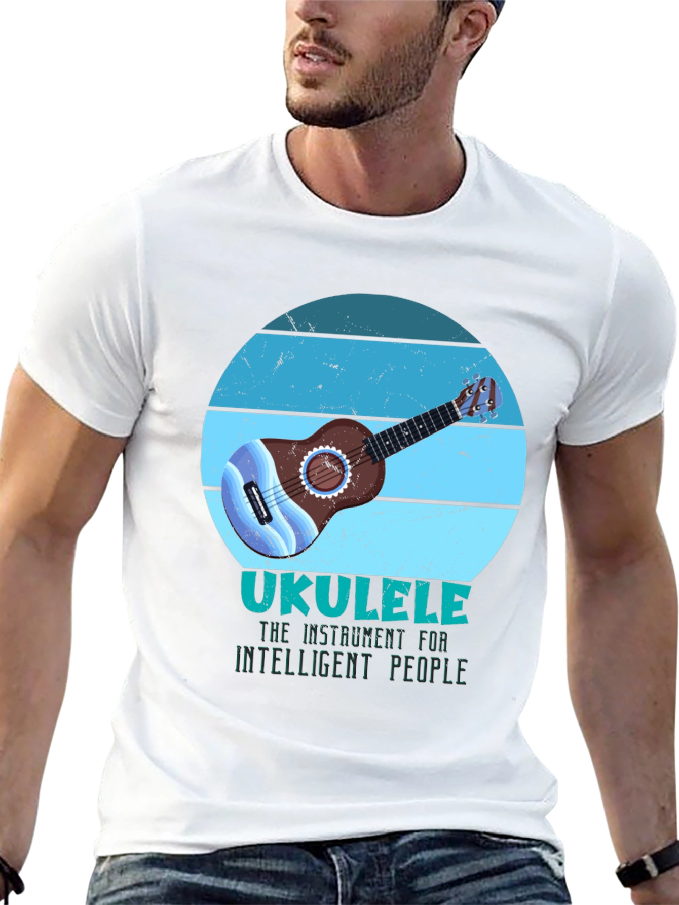 Ukulele Intelligent People Graphic Tee