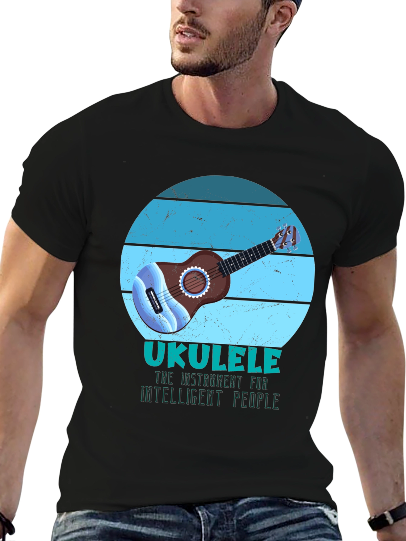 Ukulele Intelligent People Graphic Tee