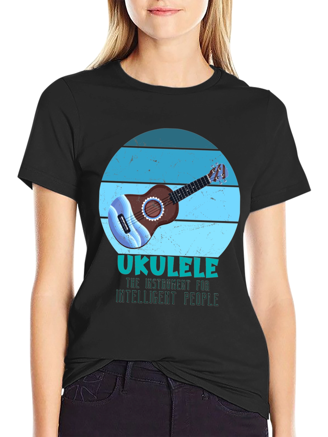 Ukulele Intelligent People Graphic Tee