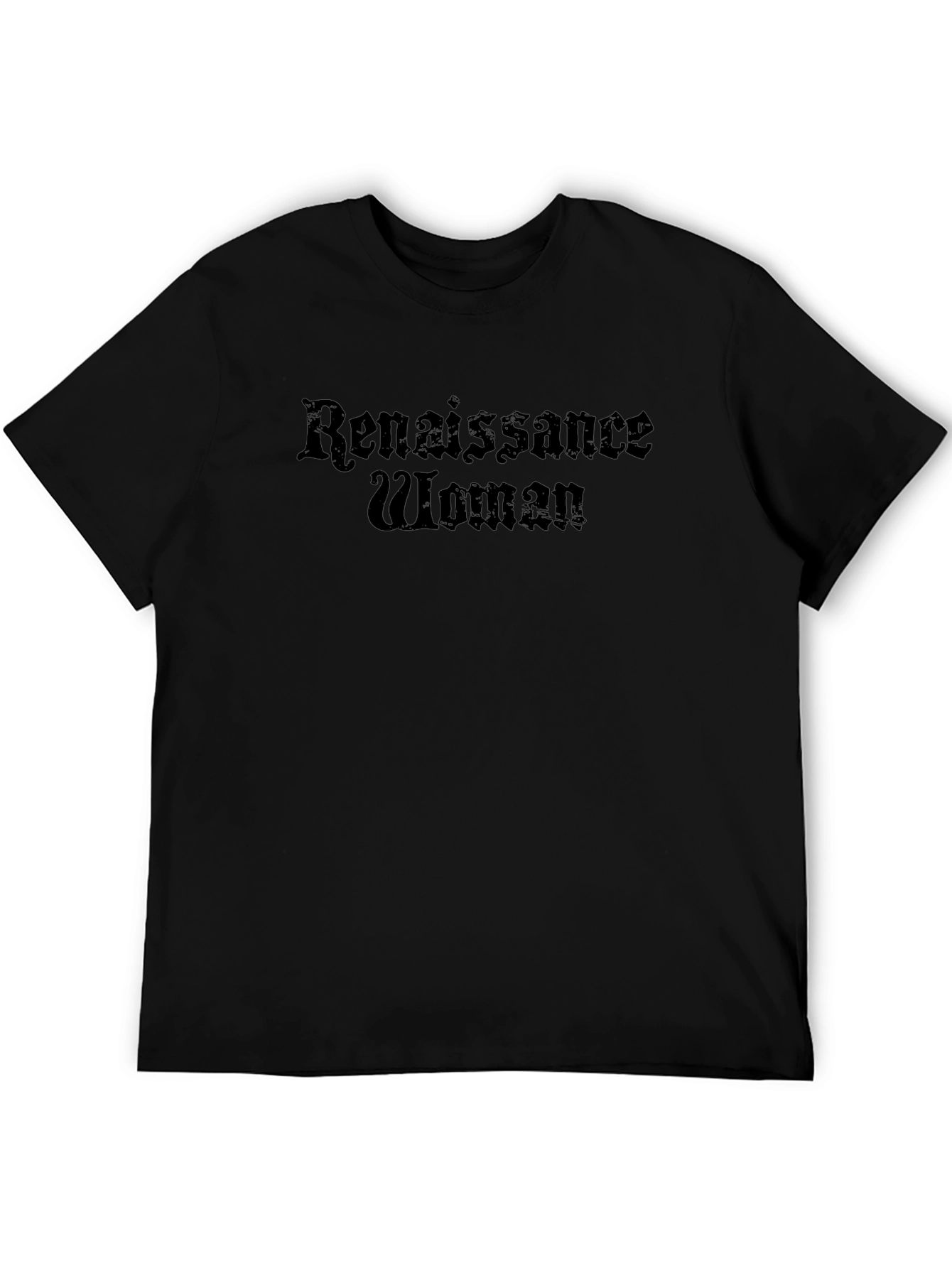 Renaissance Woman Black Graphic T-Shirt