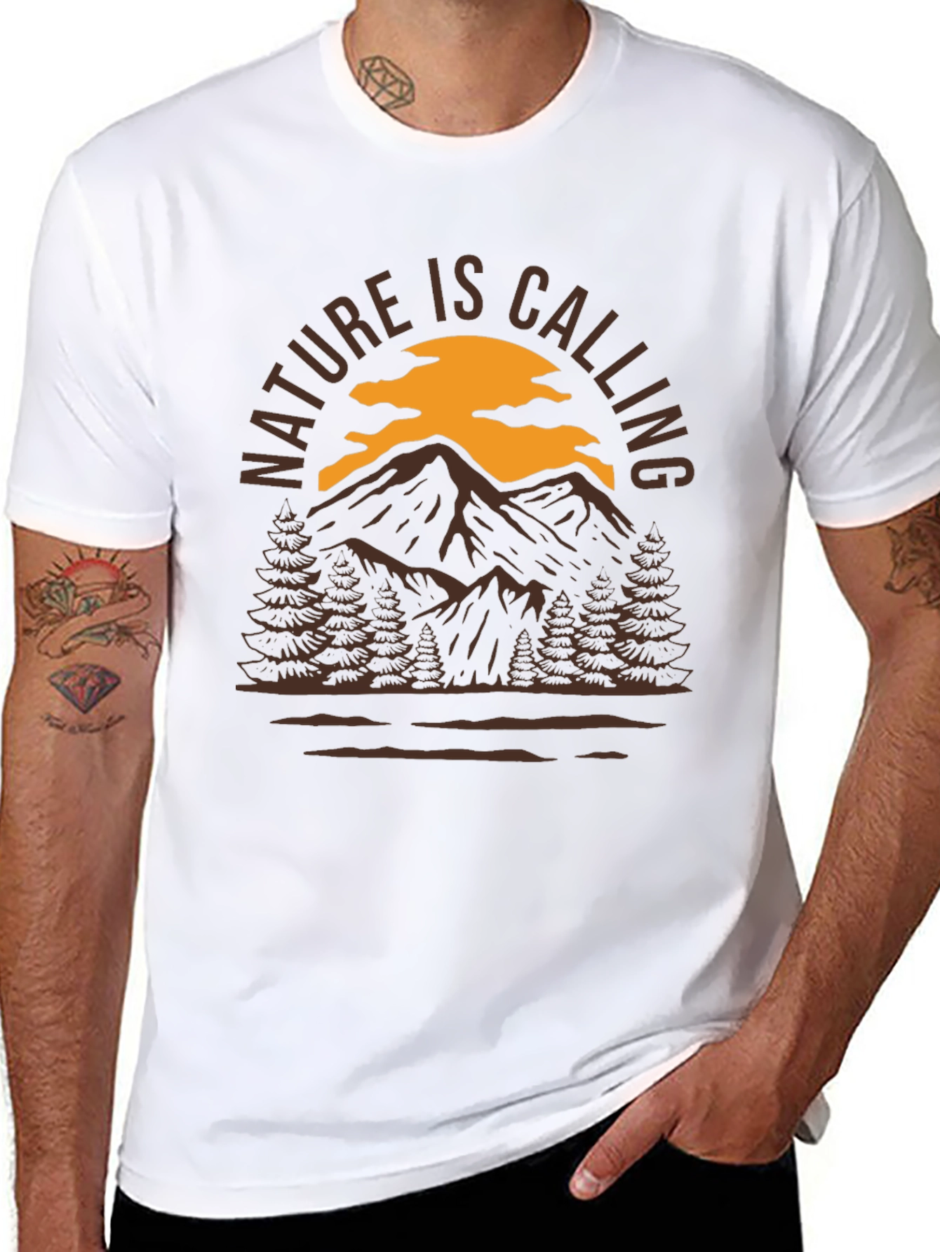 Nature is Calling Tee - Mountain Adventure Shirt