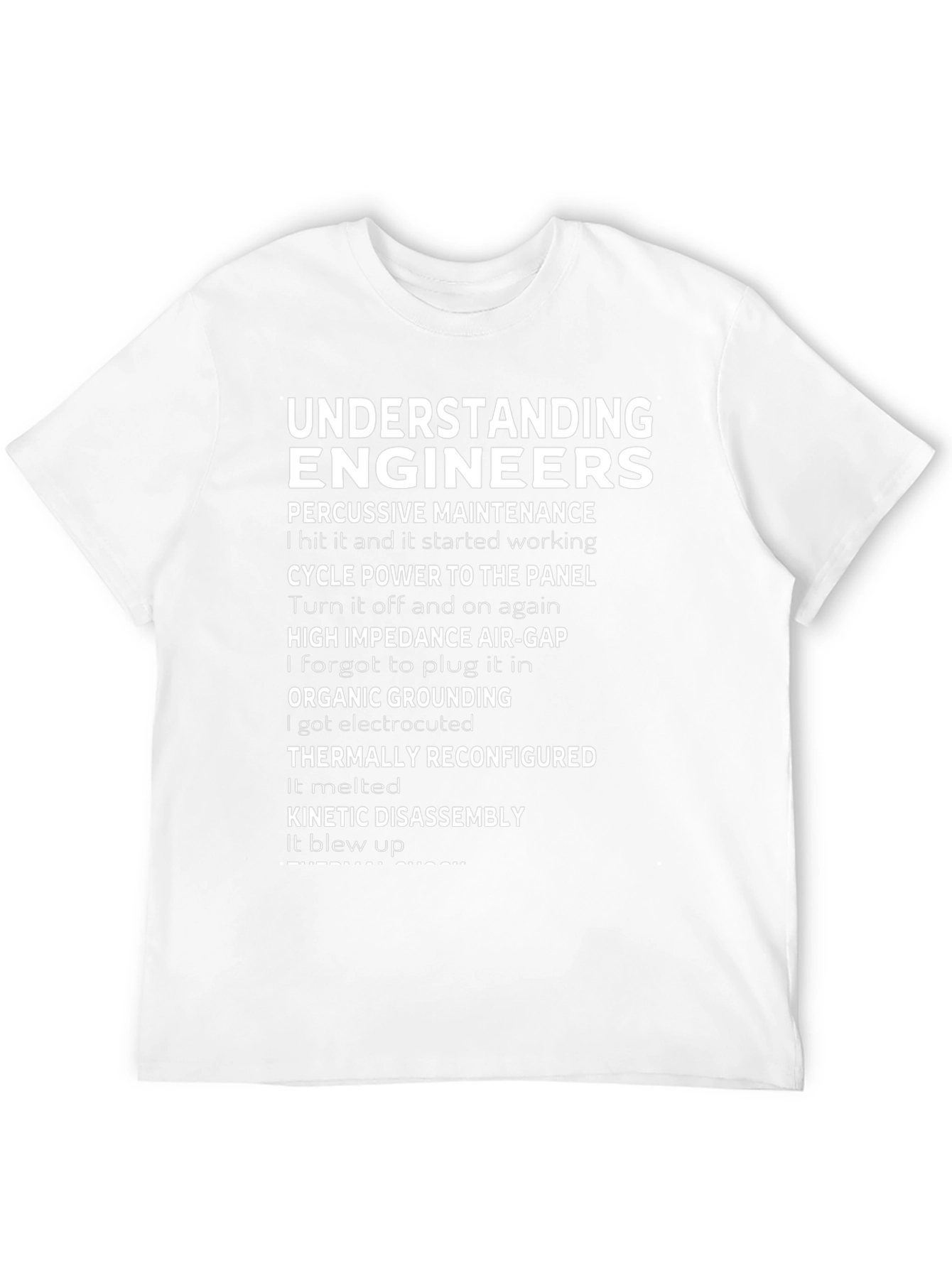 Understanding Engineers Black T-Shirt