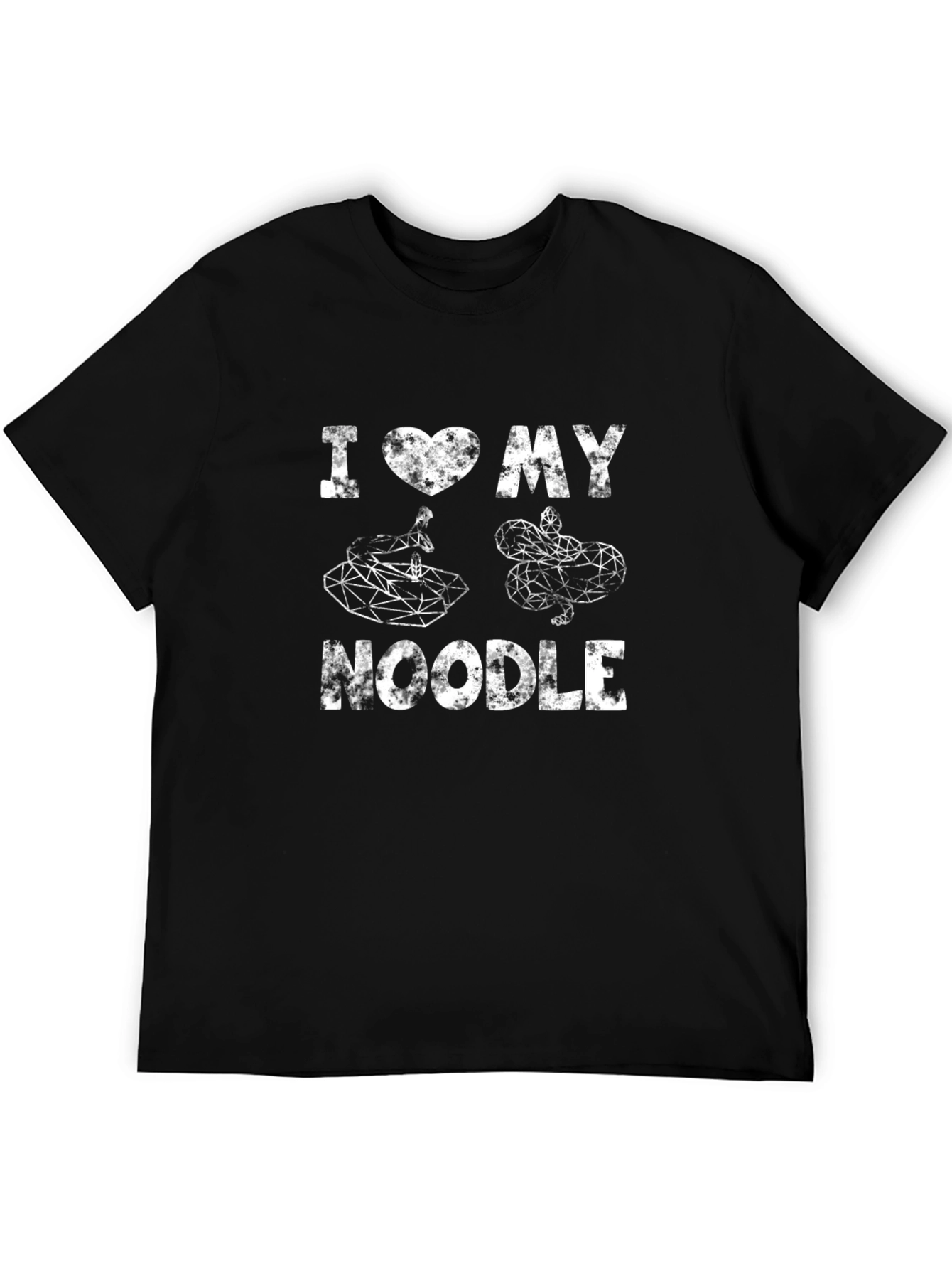 I Love My Noodle Snake Graphic T-Shirt