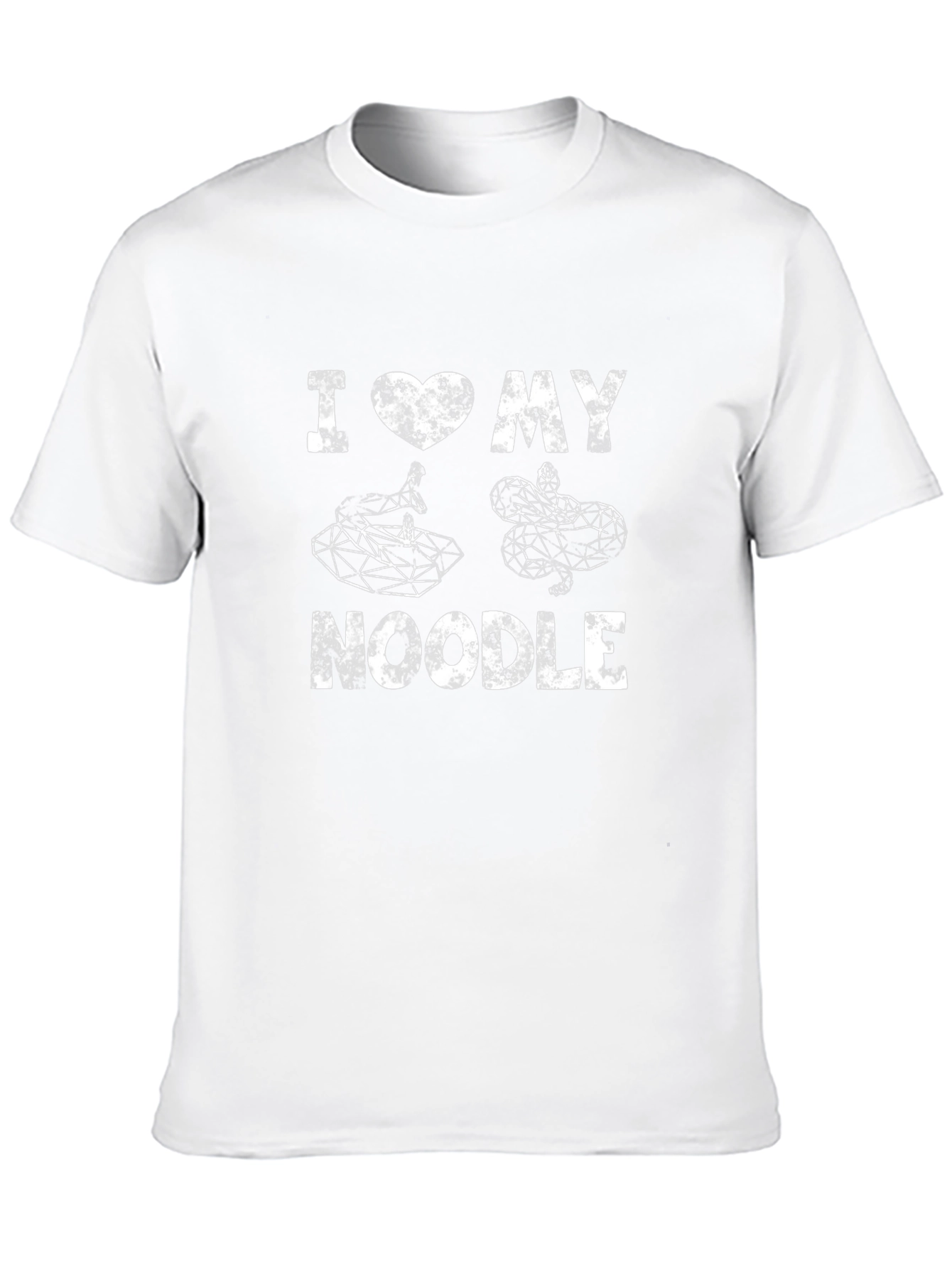 I Love My Noodle Snake Graphic T-Shirt