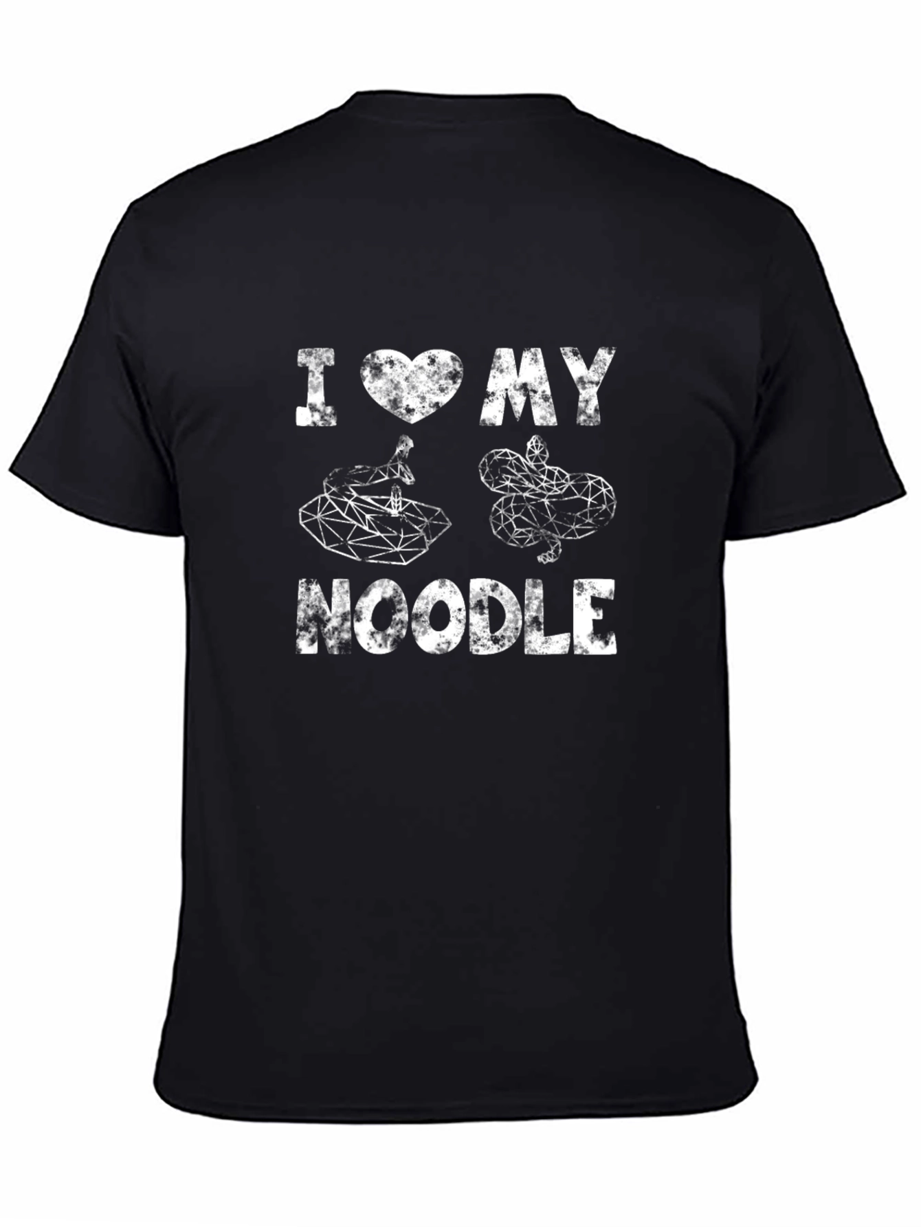 I Love My Noodle Snake Graphic T-Shirt