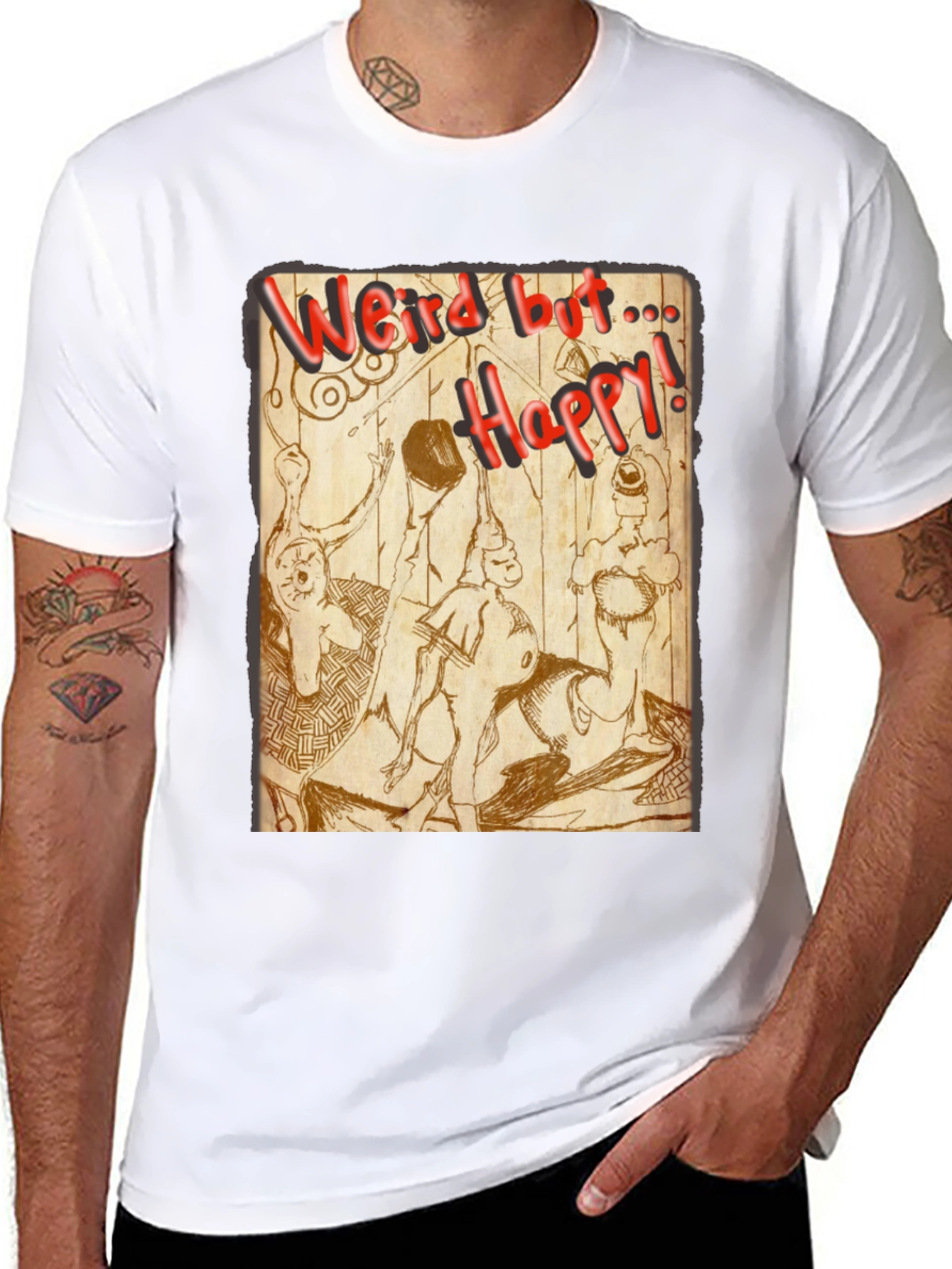 Weird But Happy Graphic Tee
