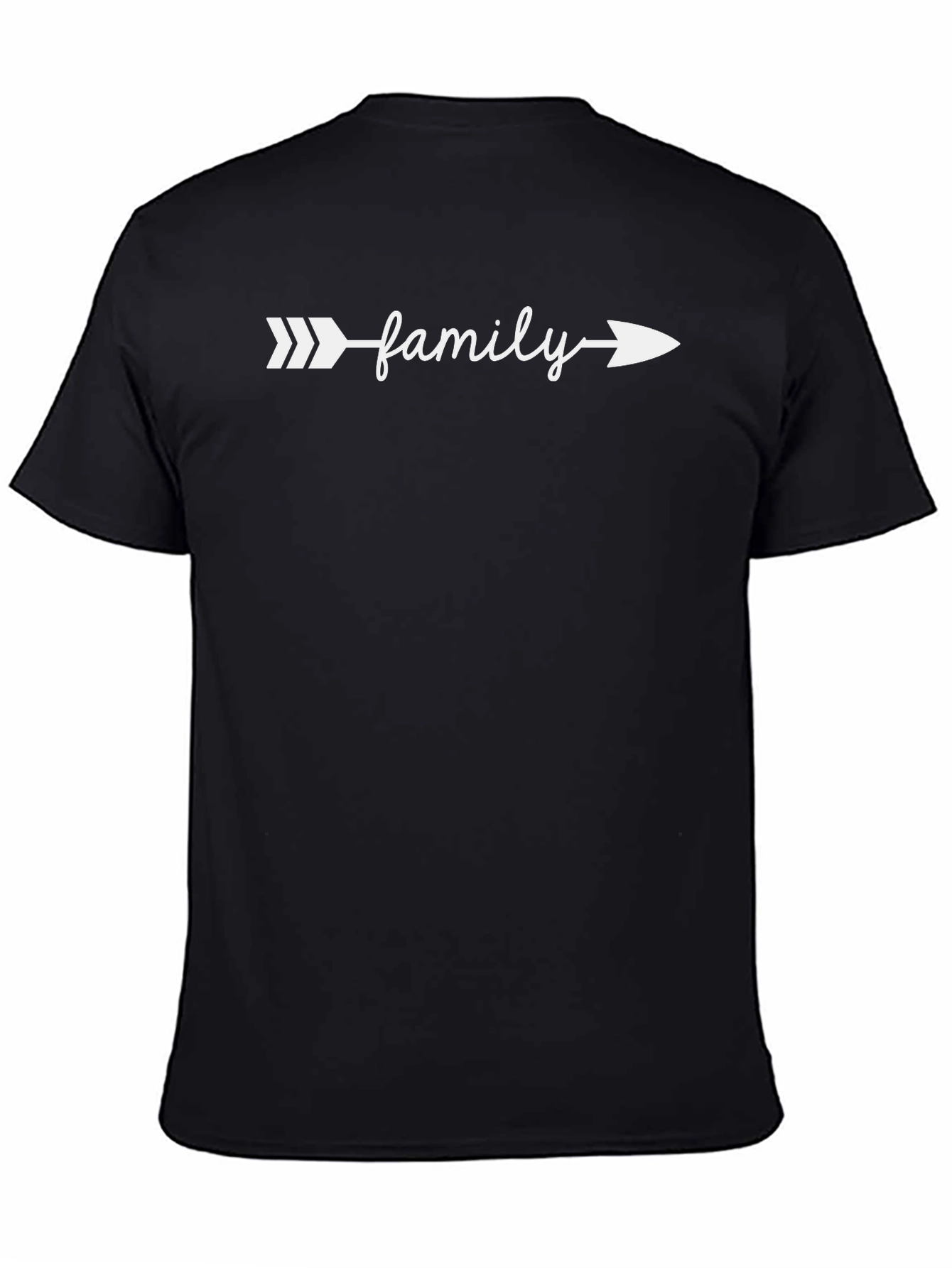 Family Arrow T-Shirt - Stylish Black Tee