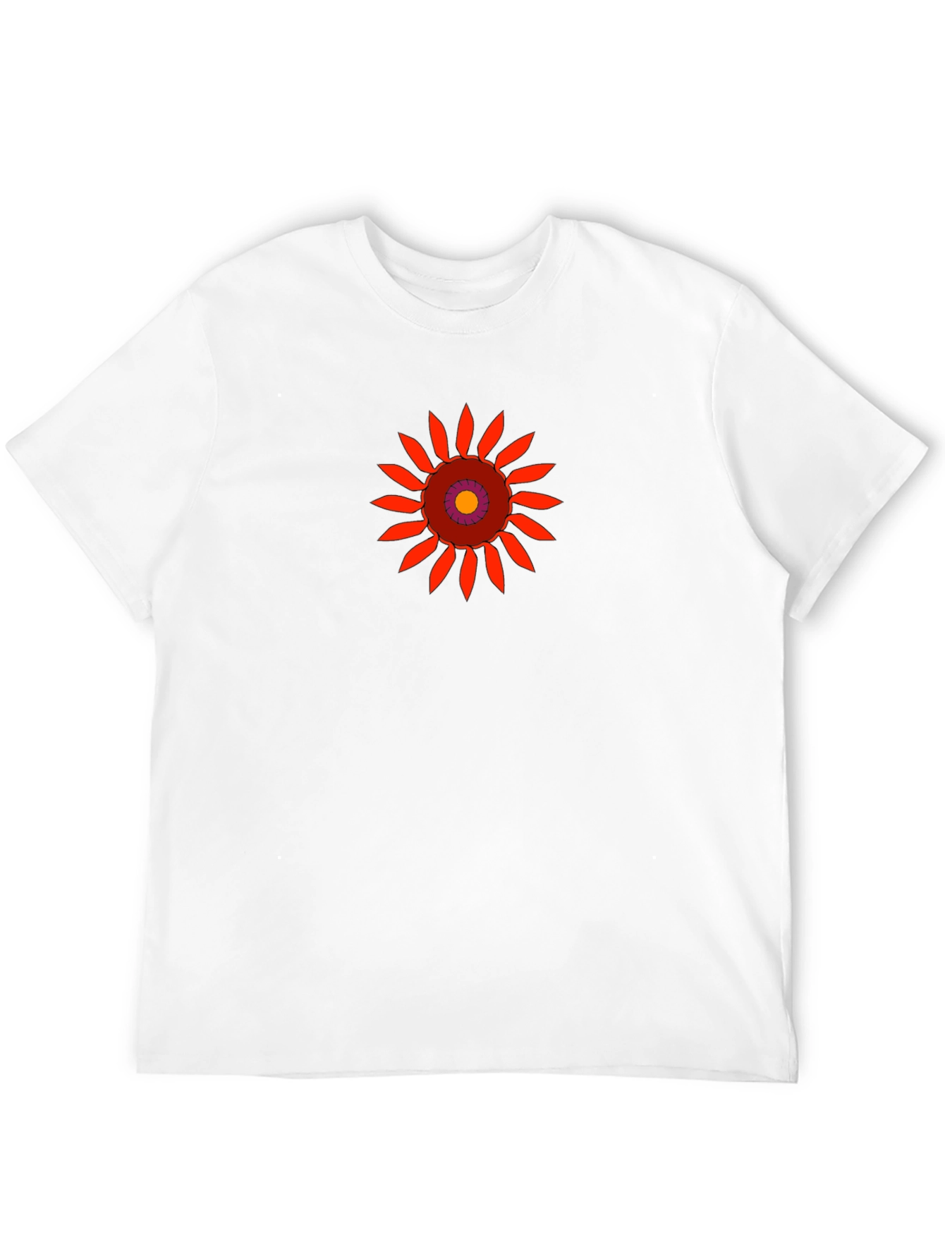 Sunflower Graphic Black T-Shirt - Casual Style