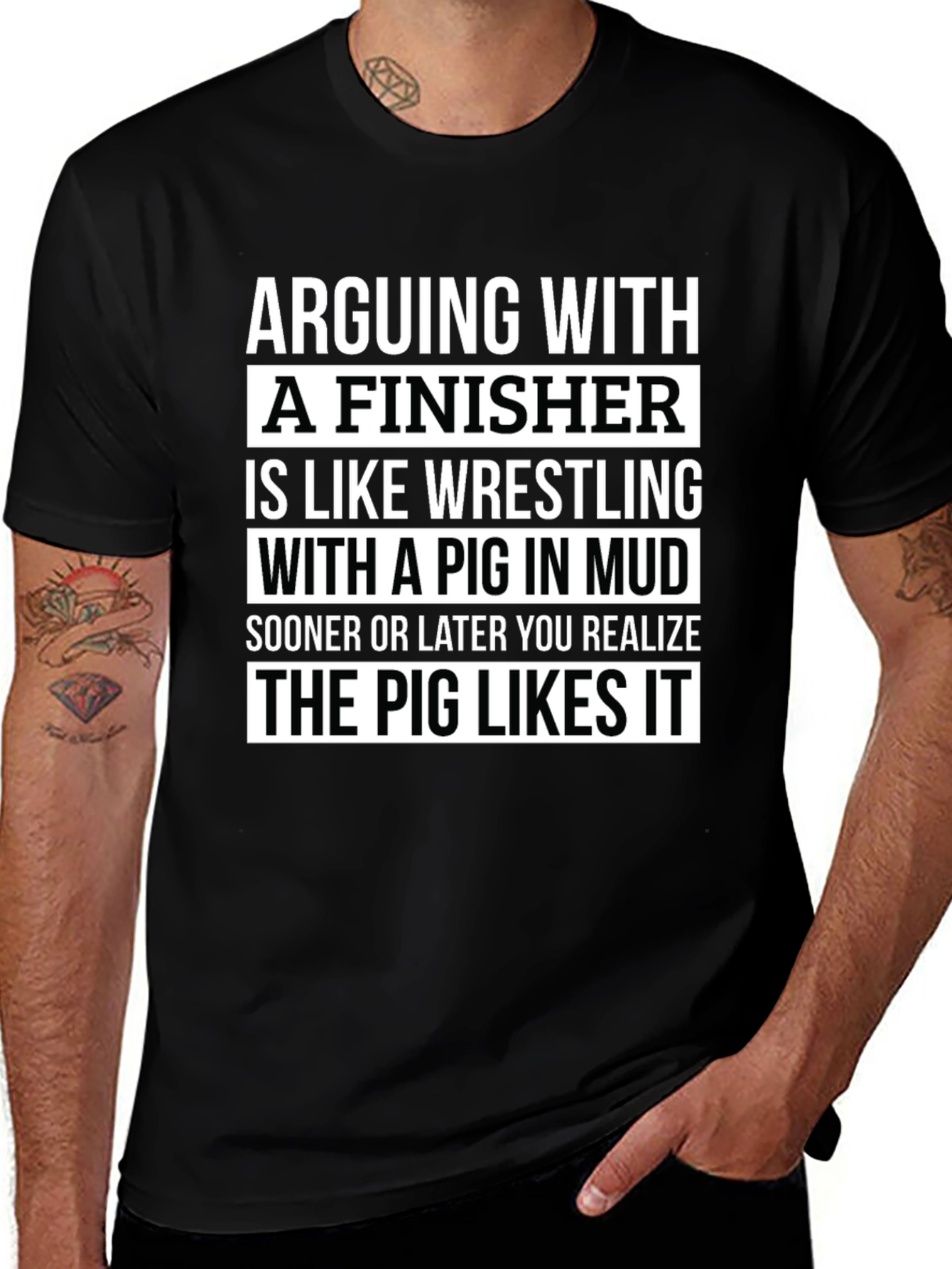 Arguing With a Finisher Graphic T-Shirt