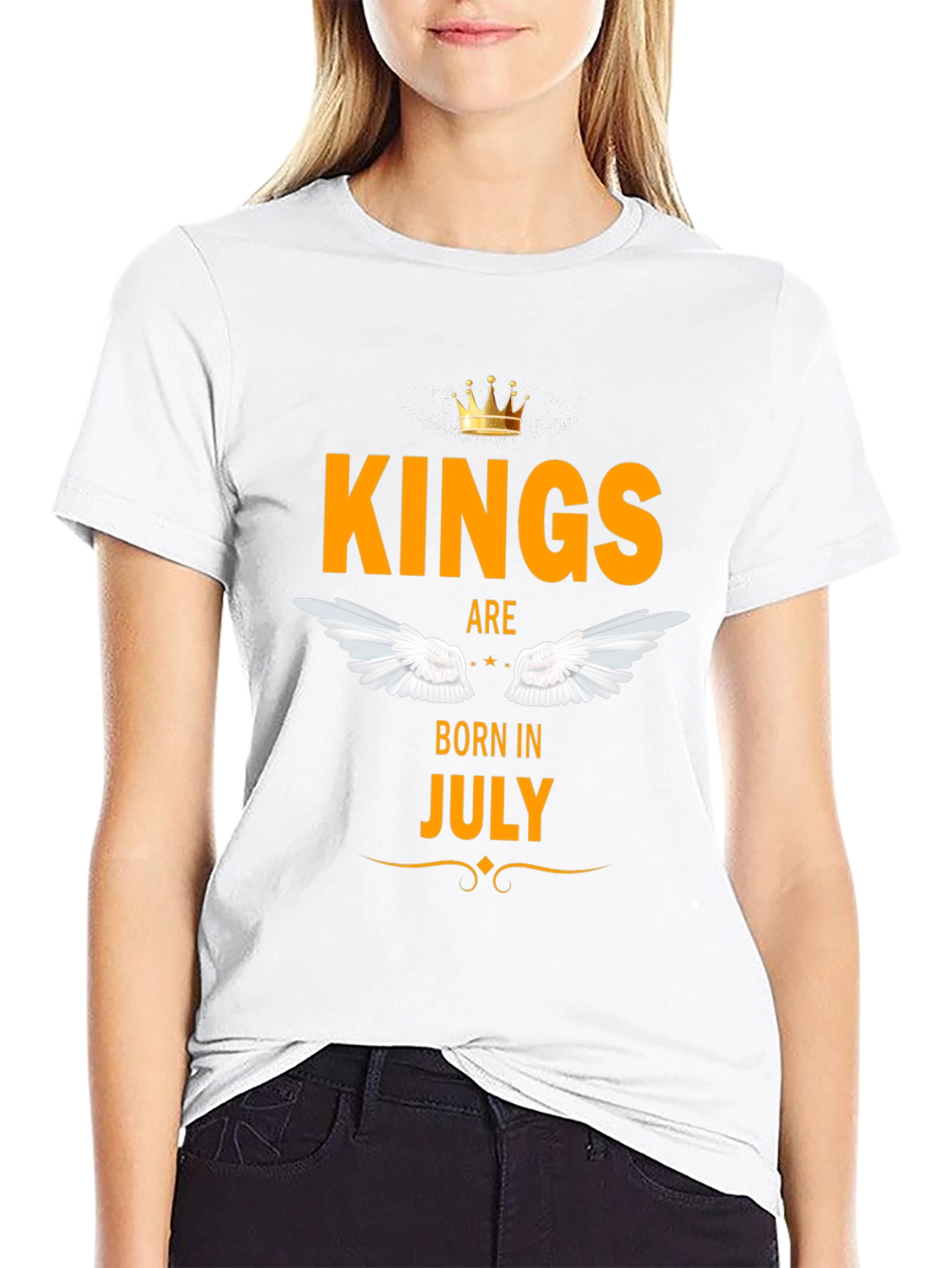 Kings Born in July Black T-Shirt