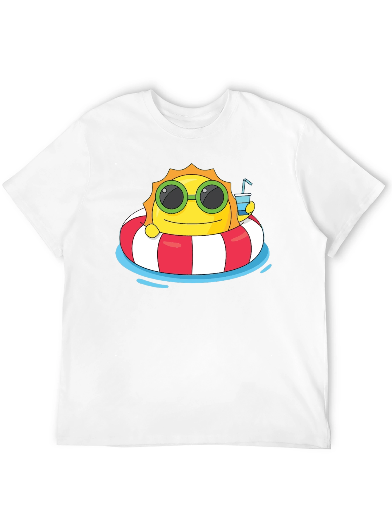 Summer Sun T-Shirt: Relaxing Cartoon Graphic Tee