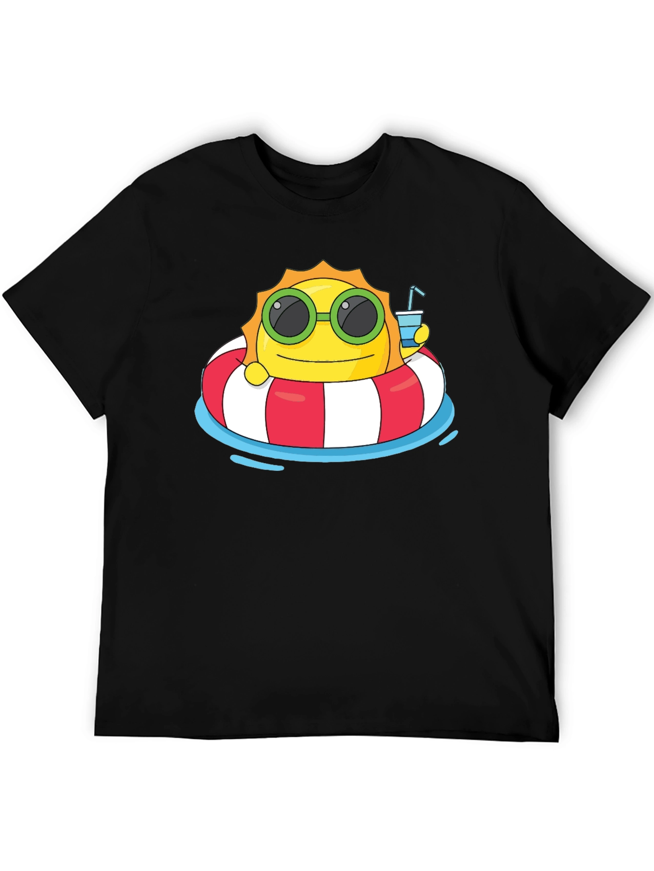 Summer Sun T-Shirt: Relaxing Cartoon Graphic Tee